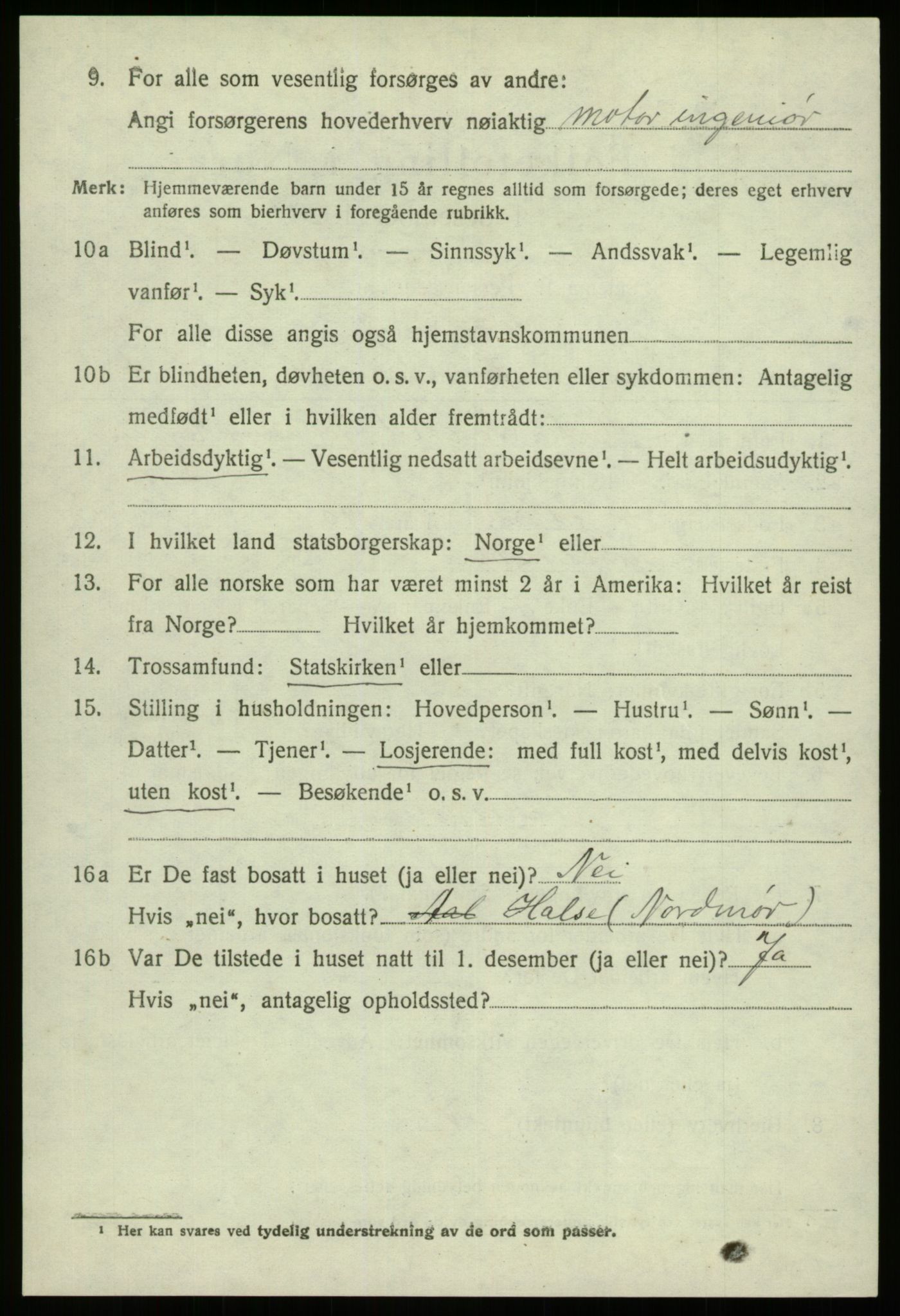 SAB, 1920 census for Eid, 1920, p. 6365