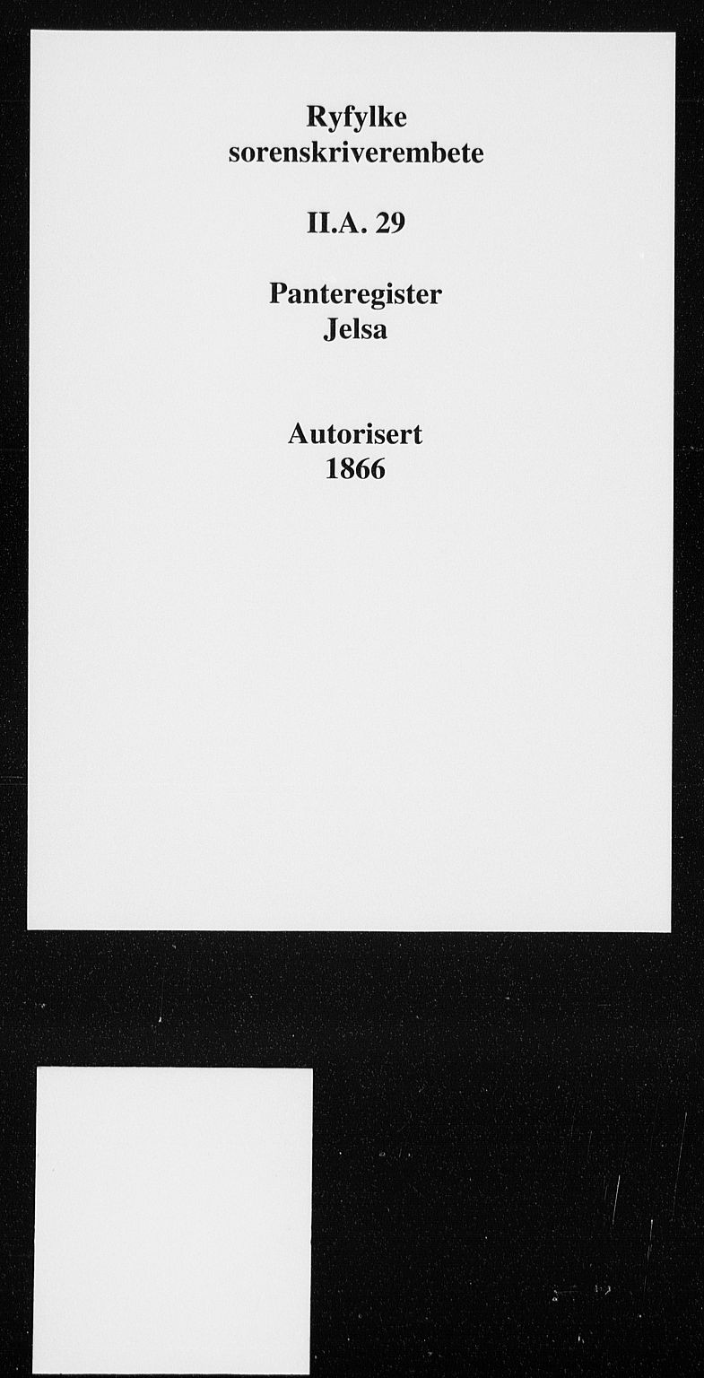 Ryfylke tingrett, SAST/A-100055/001/II/IIA/L0029: Mortgage register no. II A 29, 1866
