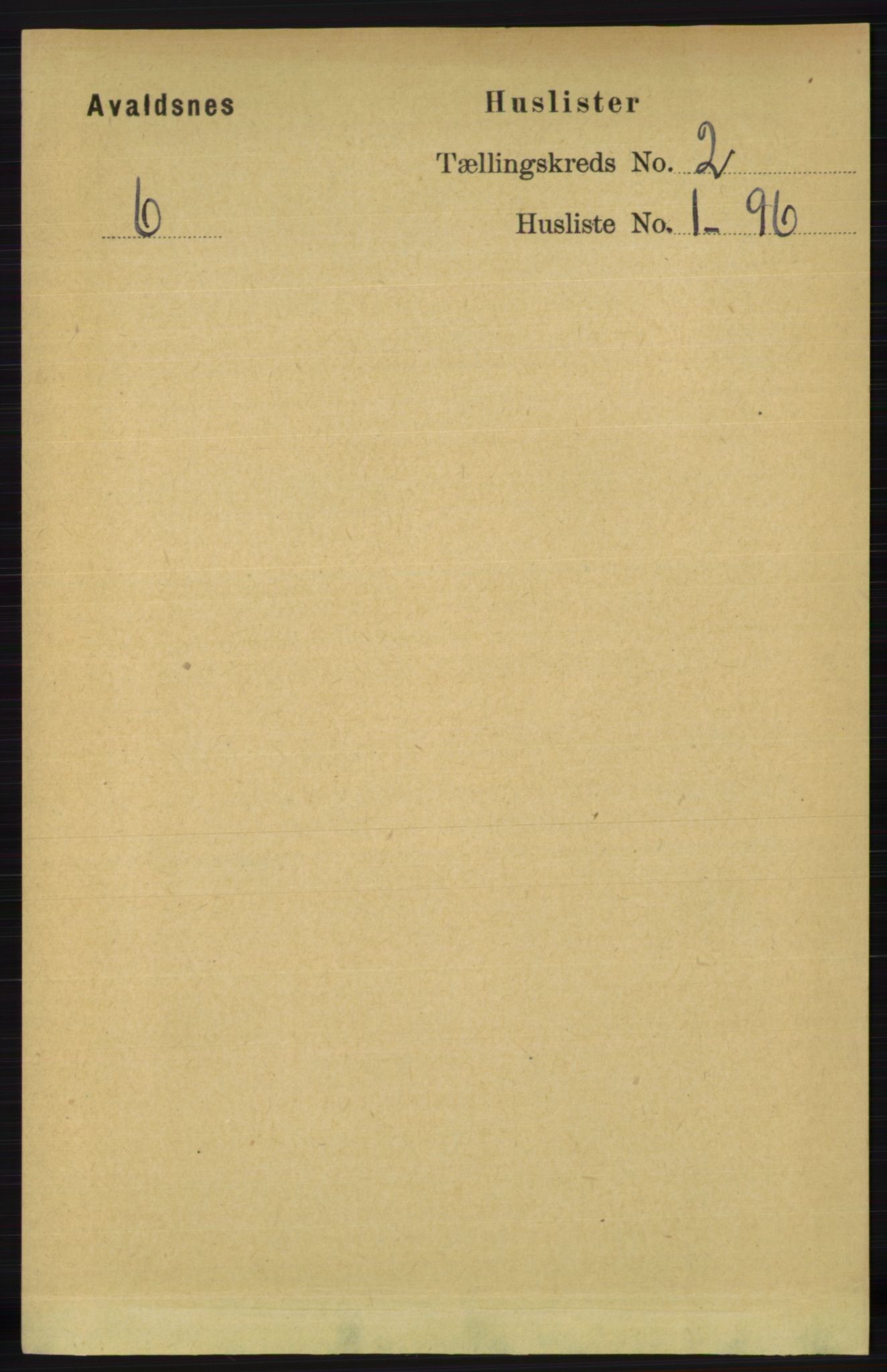 RA, 1891 census for 1147 Avaldsnes, 1891, p. 1889