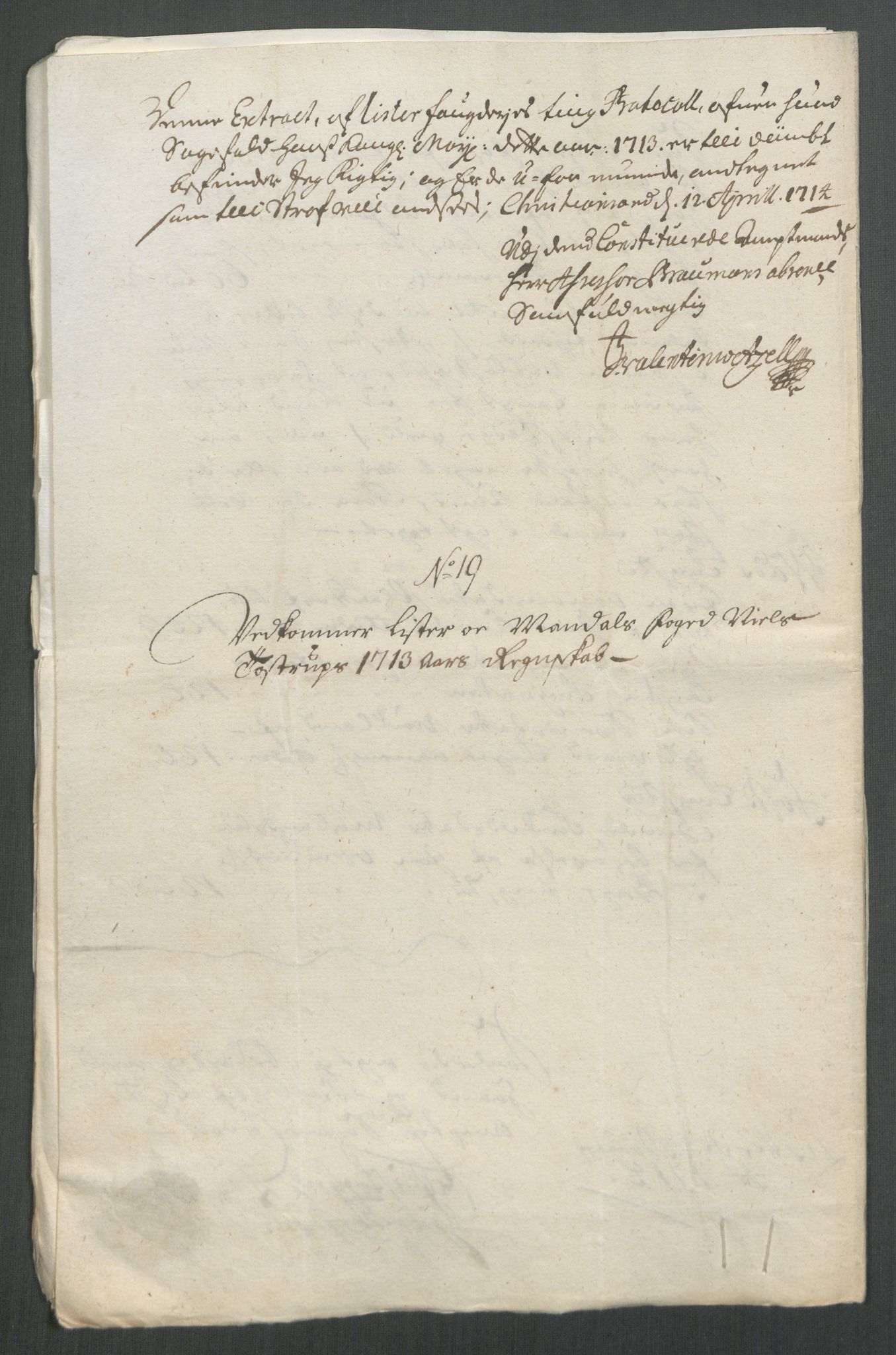 Rentekammeret inntil 1814, Reviderte regnskaper, Fogderegnskap, AV/RA-EA-4092/R43/L2556: Fogderegnskap Lista og Mandal, 1713, p. 379