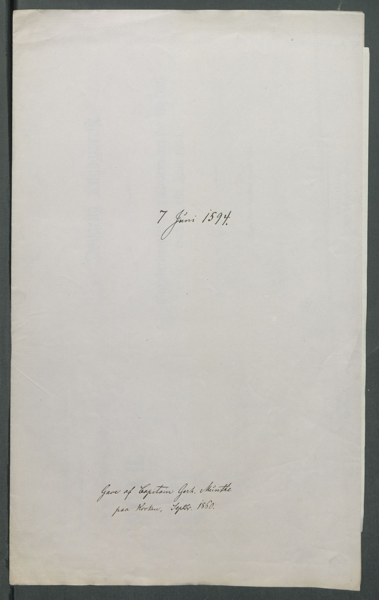 Riksarkivets diplomsamling, AV/RA-EA-5965/F02/L0098: Dokumenter, 1594, p. 31
