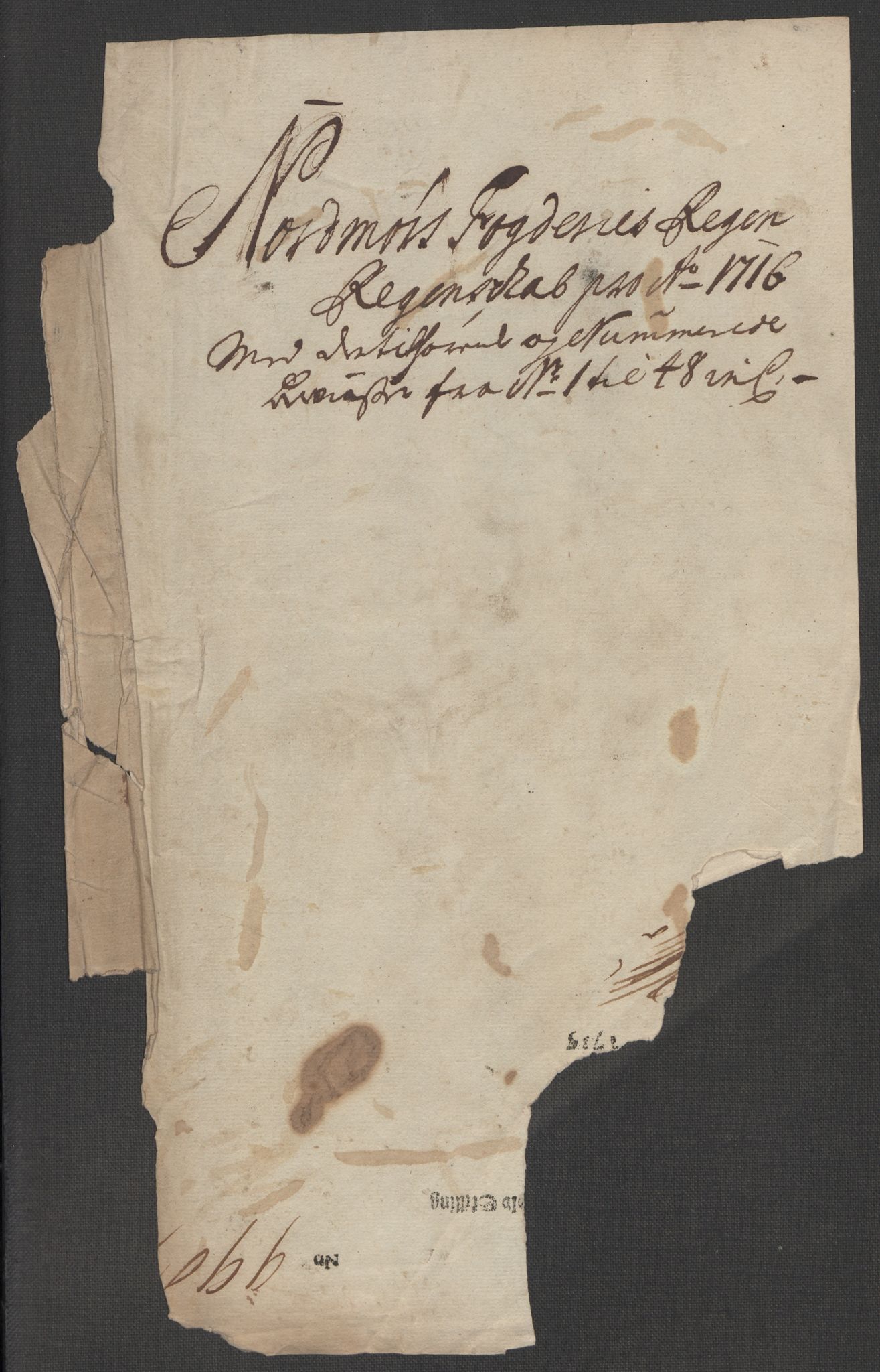 Rentekammeret inntil 1814, Reviderte regnskaper, Fogderegnskap, RA/EA-4092/R56/L3749: Fogderegnskap Nordmøre, 1716, p. 3