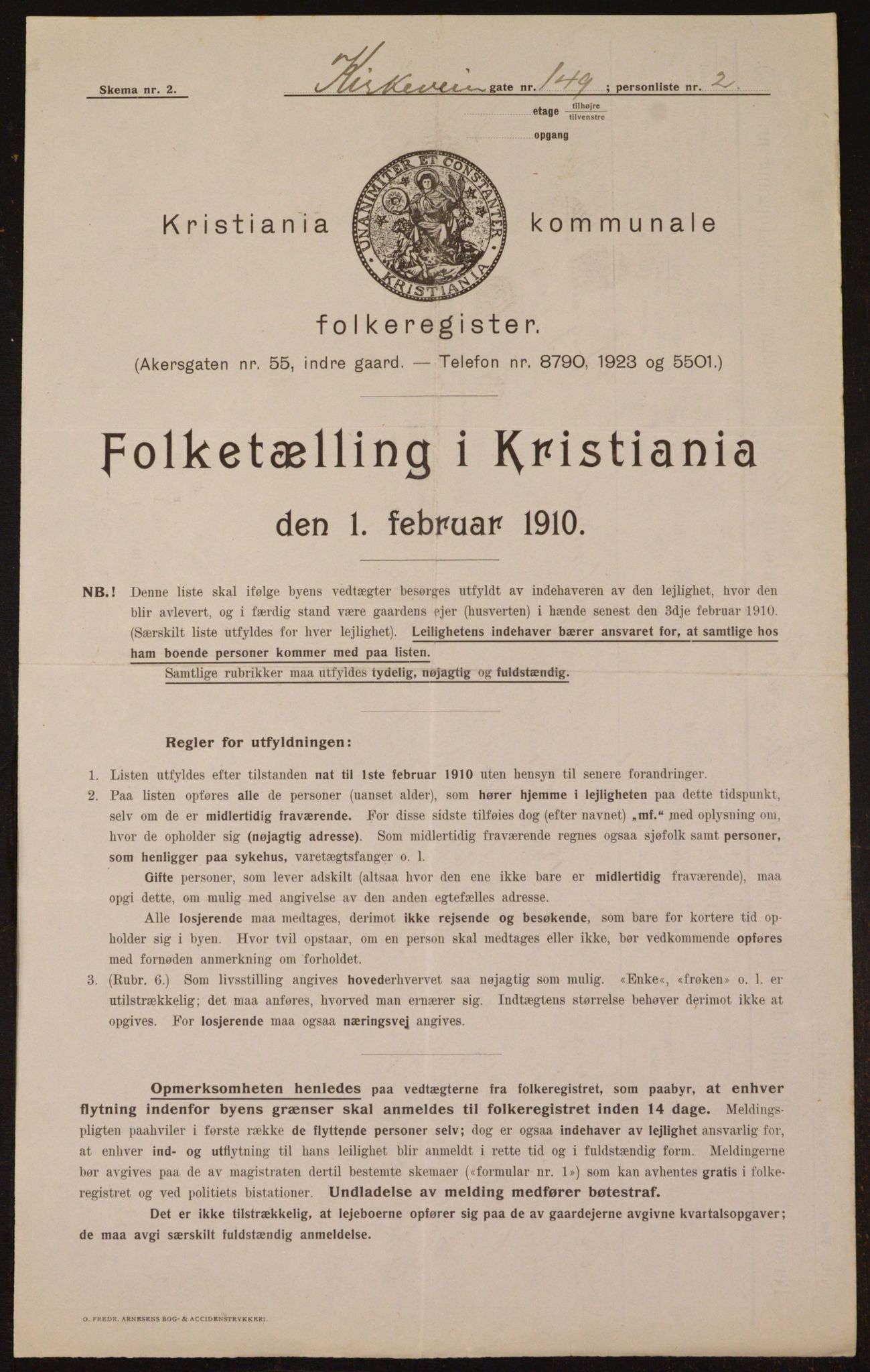 OBA, Municipal Census 1910 for Kristiania, 1910, p. 49802