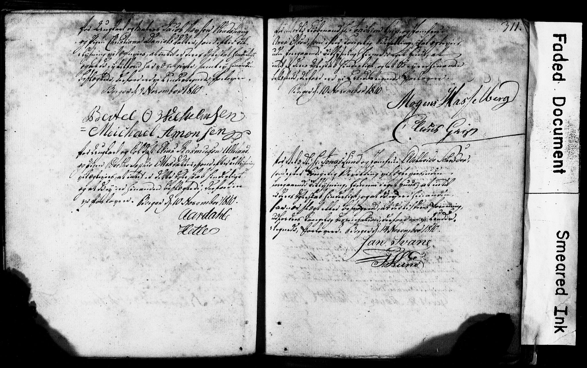 Korskirken sokneprestembete, AV/SAB-A-76101: Best man's statements no. II.5.1, 1776-1816, p. 311