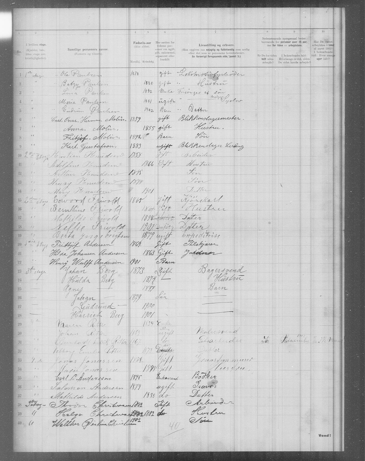 OBA, Municipal Census 1902 for Kristiania, 1902, p. 5193