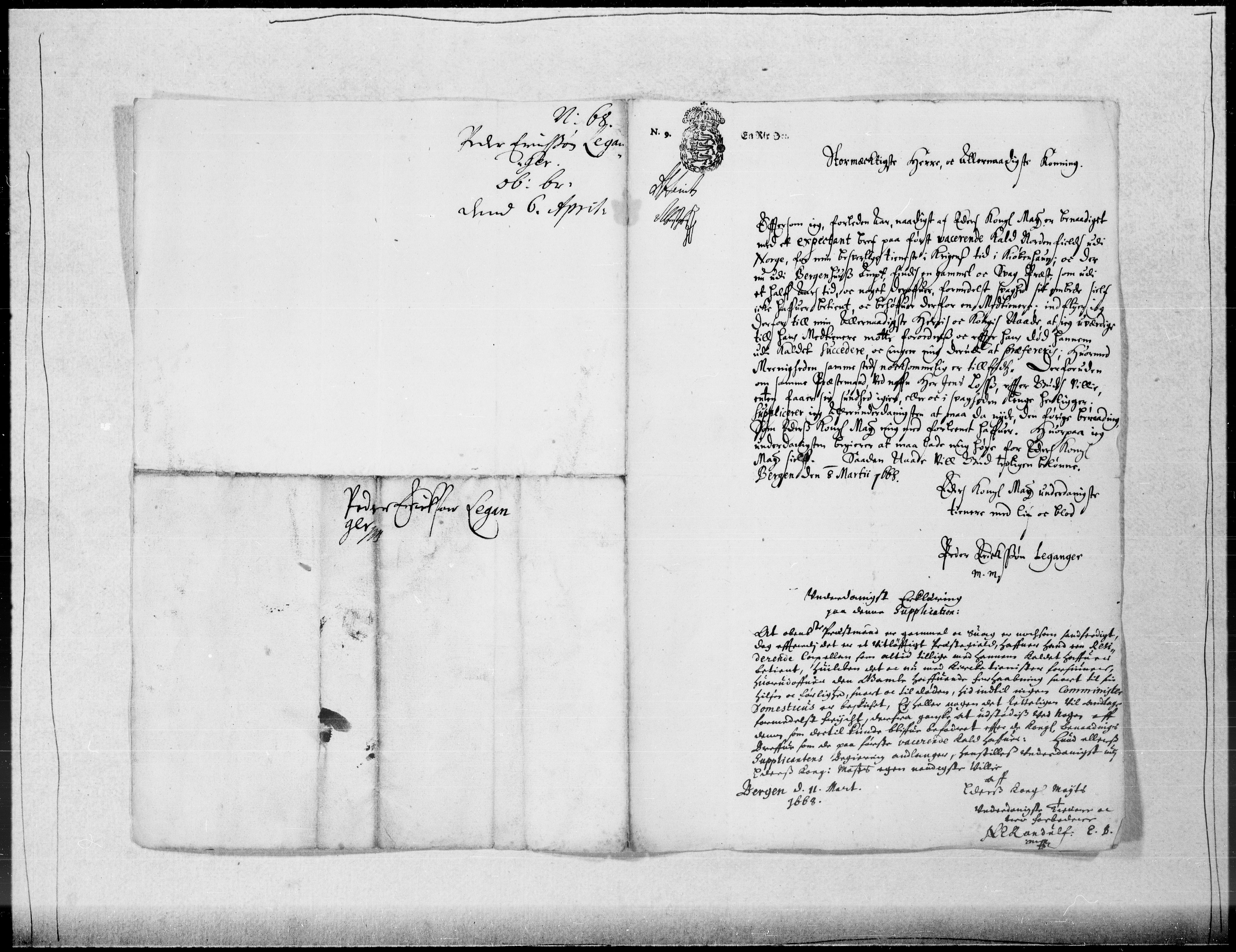 Danske Kanselli 1572-1799, RA/EA-3023/F/Fc/Fcc/Fcca/L0027: Norske innlegg 1572-1799, 1667-1669, p. 259