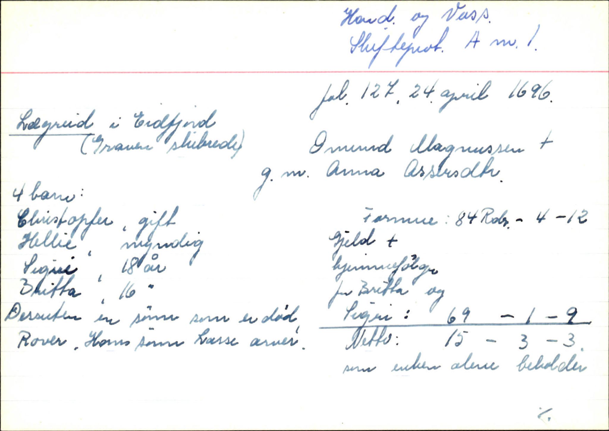 Skiftekort ved Statsarkivet i Bergen, SAB/SKIFTEKORT/002/L0001: Skifteprotokoll nr. 1-3, 1695-1721, p. 59
