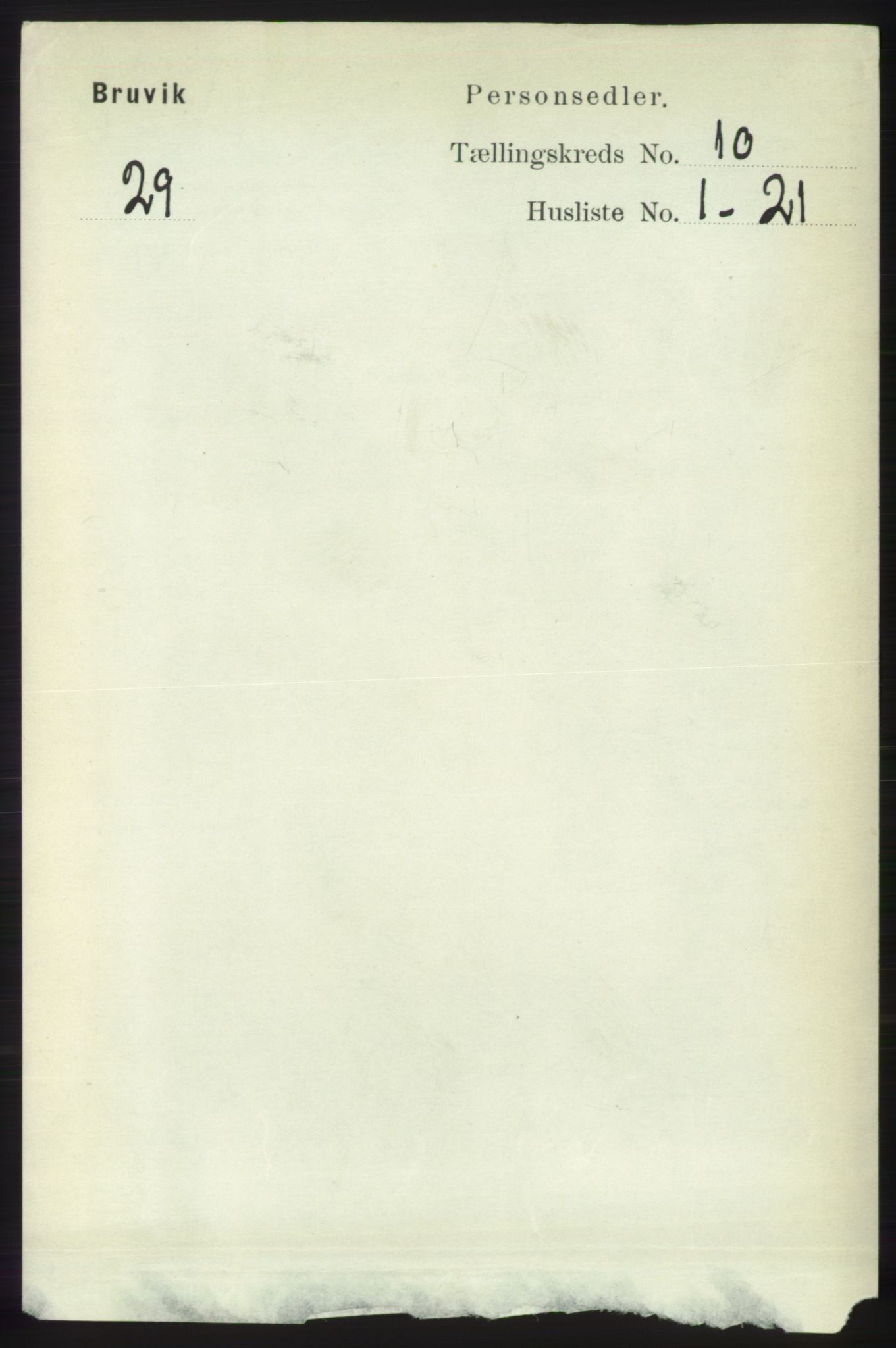 RA, 1891 census for 1251 Bruvik, 1891, p. 3653