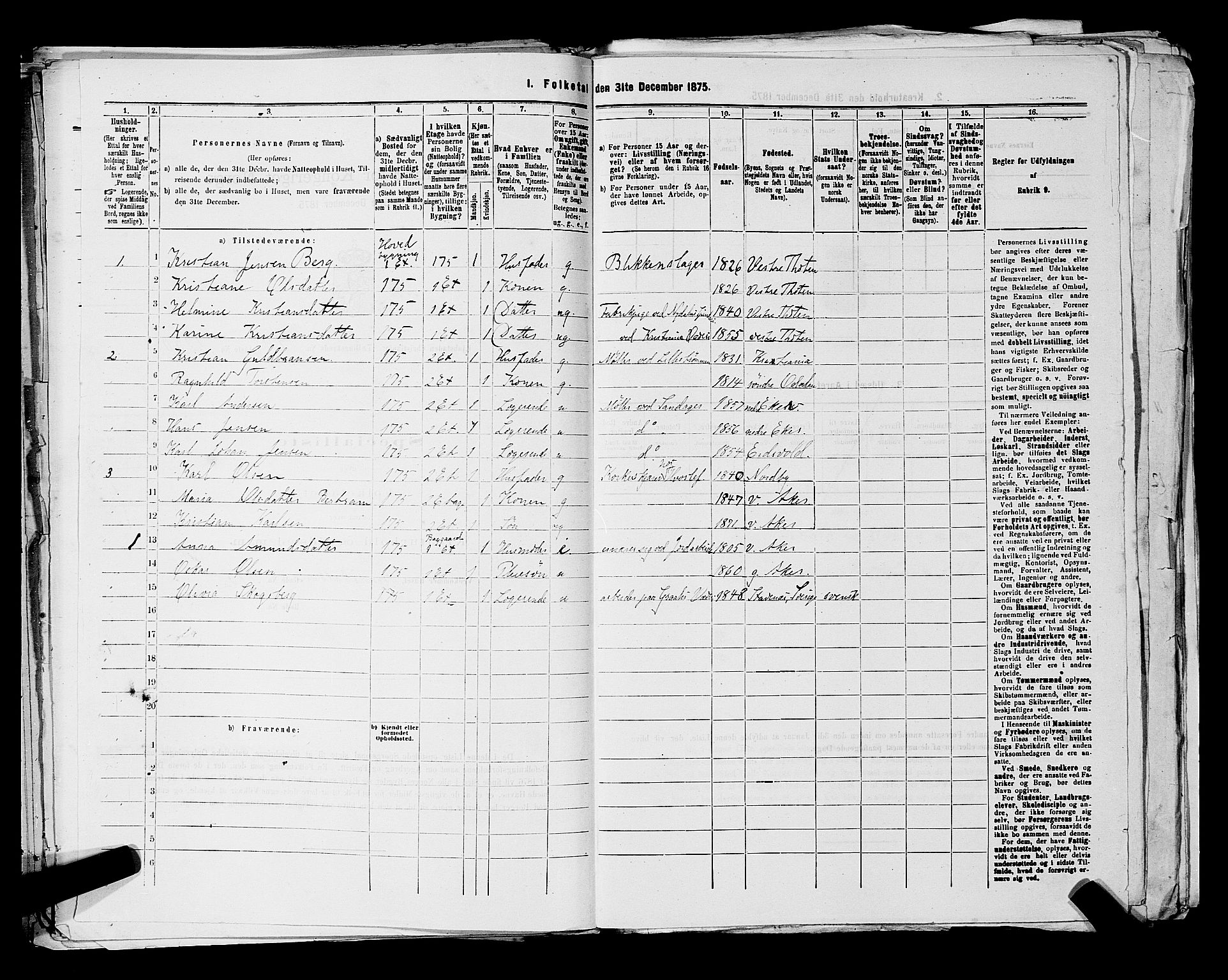 RA, 1875 census for 0301 Kristiania, 1875, p. 6387