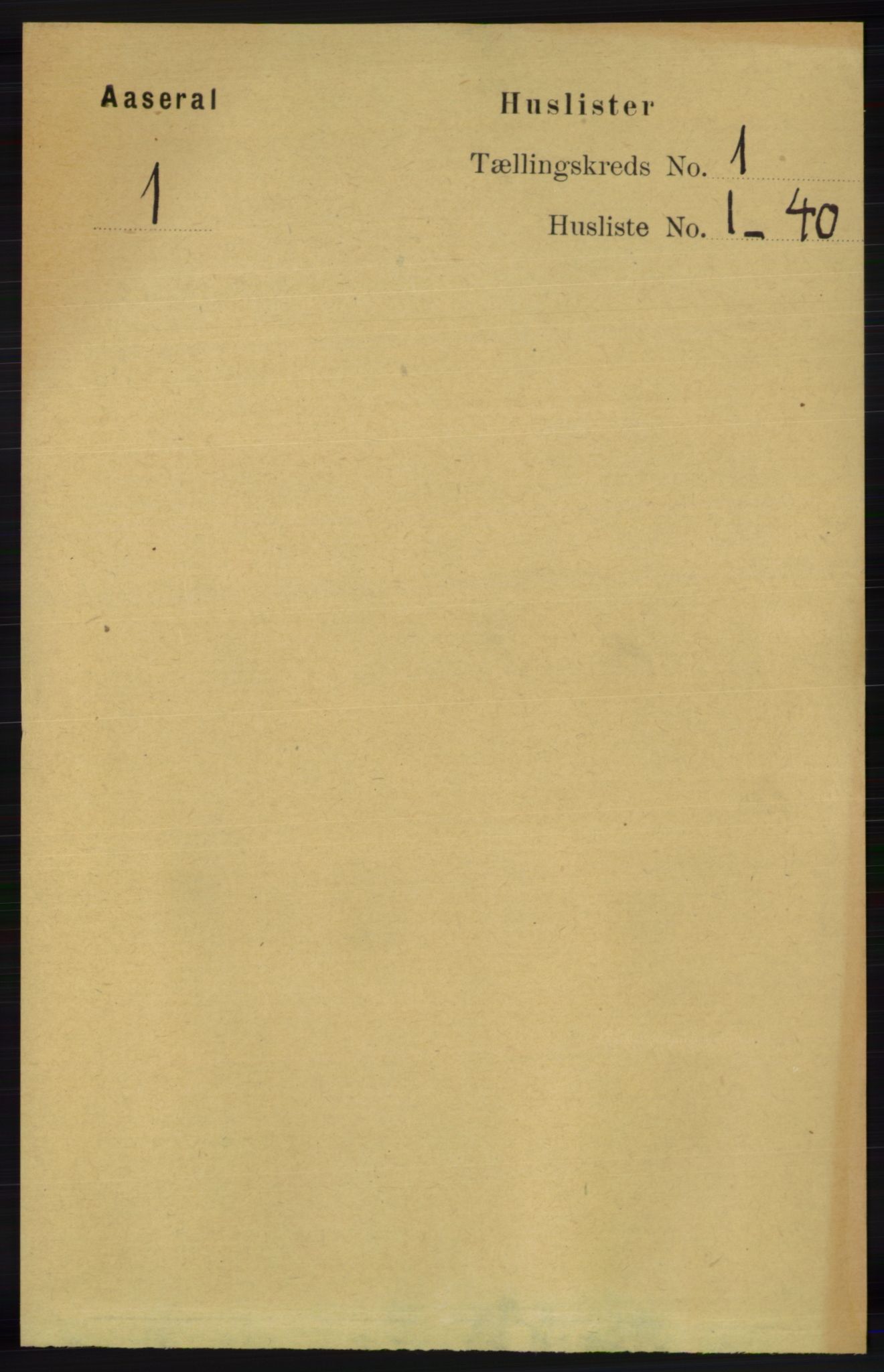 RA, 1891 census for 1026 Åseral, 1891, p. 15