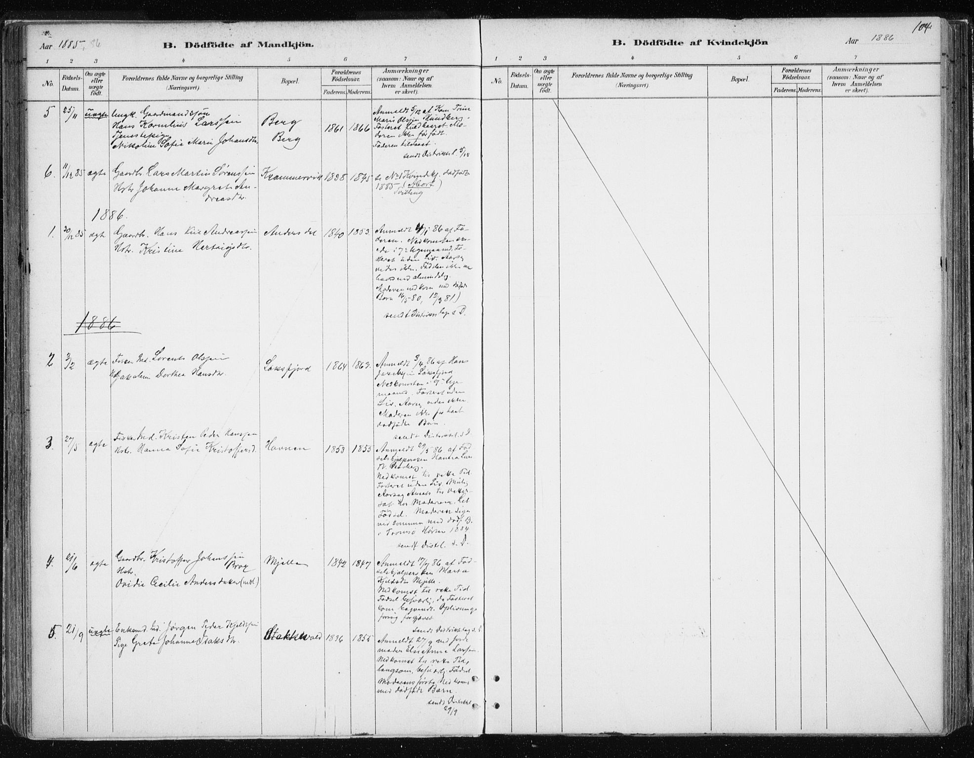 Tromsøysund sokneprestkontor, AV/SATØ-S-1304/G/Ga/L0004kirke: Parish register (official) no. 4, 1880-1888, p. 104