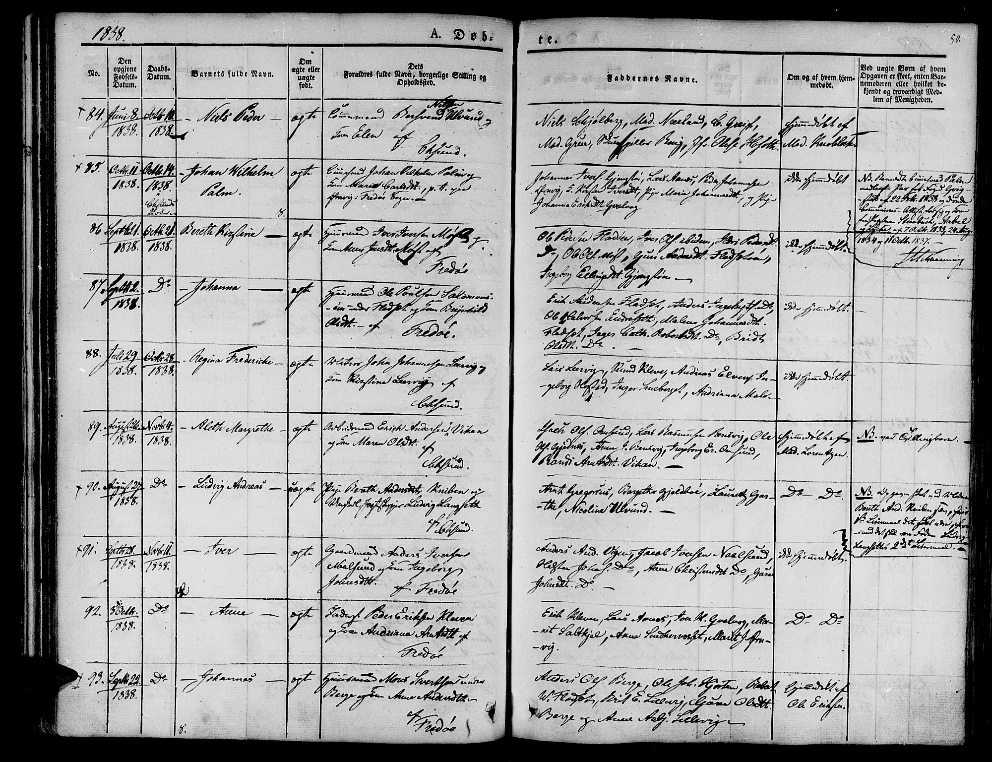 Ministerialprotokoller, klokkerbøker og fødselsregistre - Møre og Romsdal, AV/SAT-A-1454/572/L0843: Parish register (official) no. 572A06, 1832-1842, p. 50