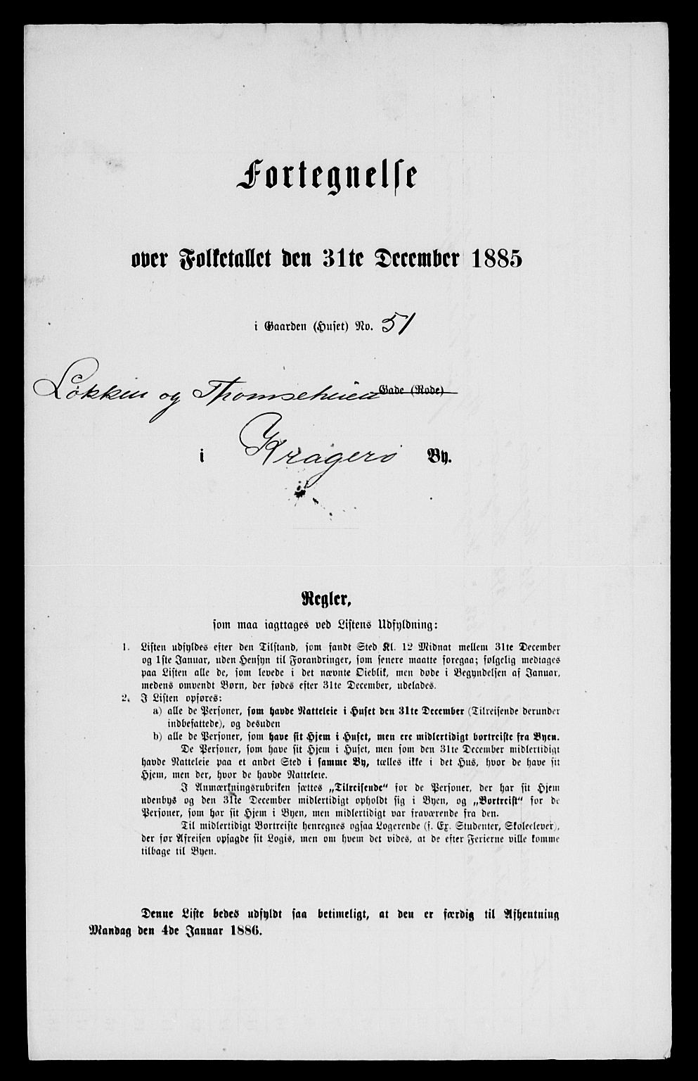 SAKO, 1885 census for 0801 Kragerø, 1885, p. 757