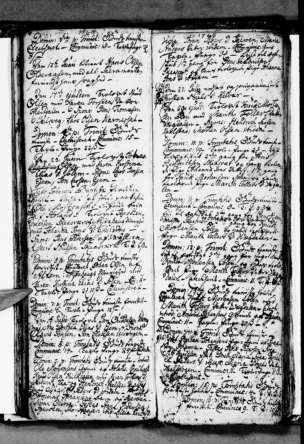 Ministerialprotokoller, klokkerbøker og fødselsregistre - Nordland, SAT/A-1459/816/L0237: Parish register (official) no. 816A03, 1757-1776, p. 121-122