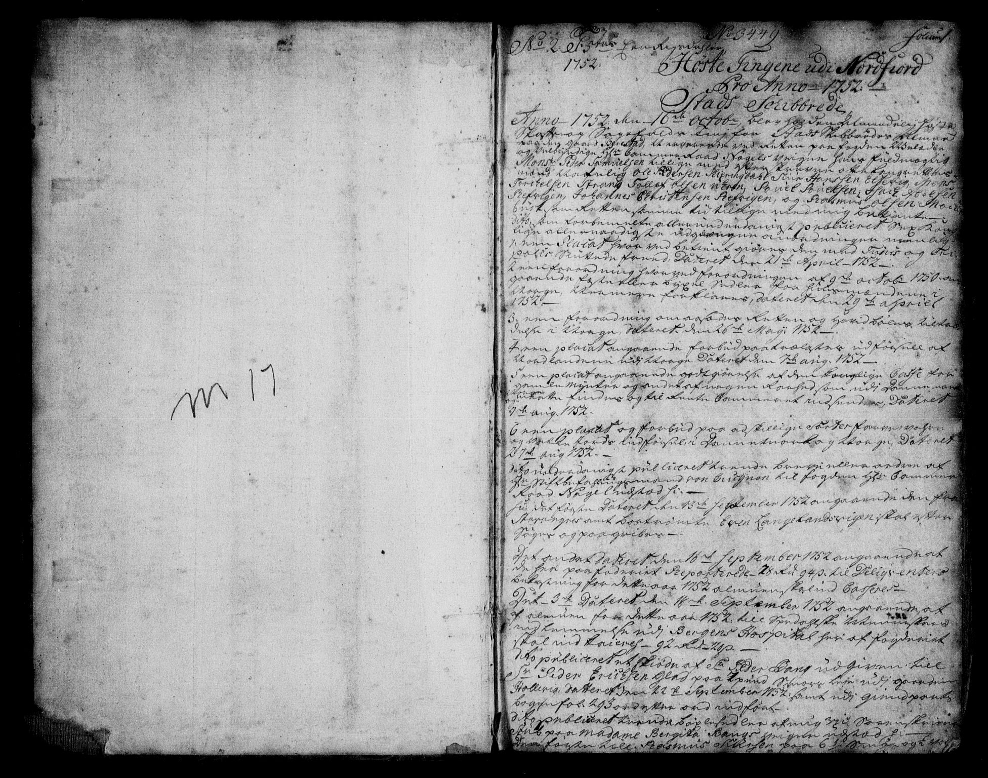 Nordfjord sorenskriveri, AV/SAB-A-2801/01/01d/L0017: Tingbøker (kopi), 1752-1756, p. 0b-1a
