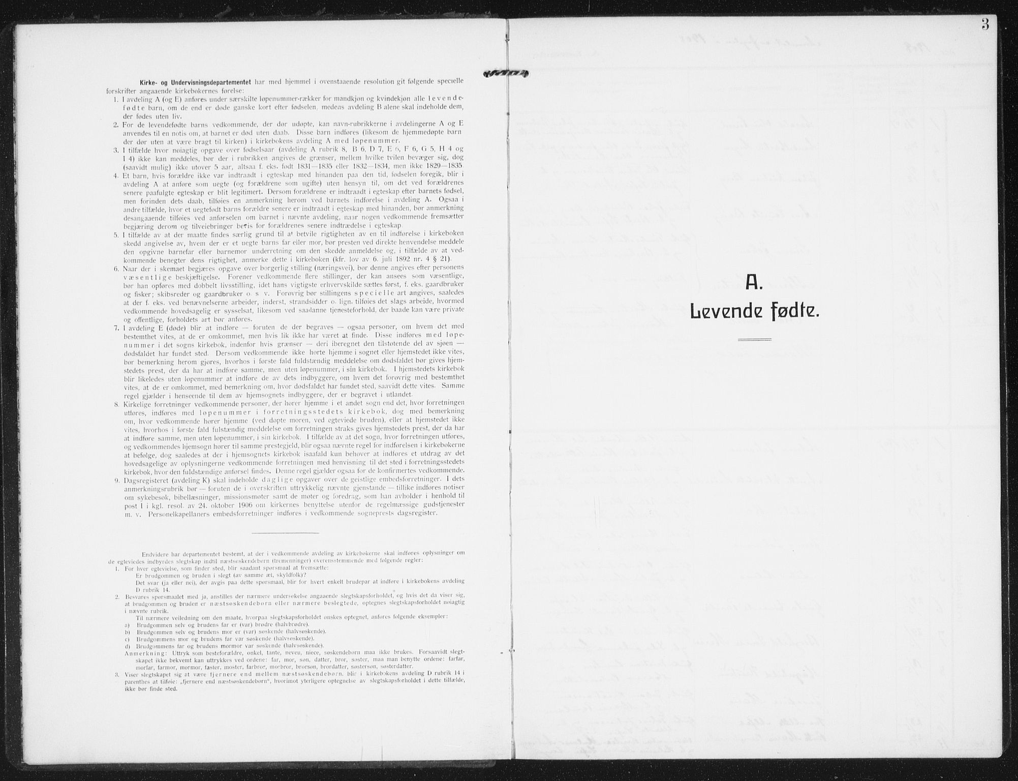 Ministerialprotokoller, klokkerbøker og fødselsregistre - Nordland, SAT/A-1459/843/L0629: Parish register (official) no. 843A04, 1907-1925, p. 3