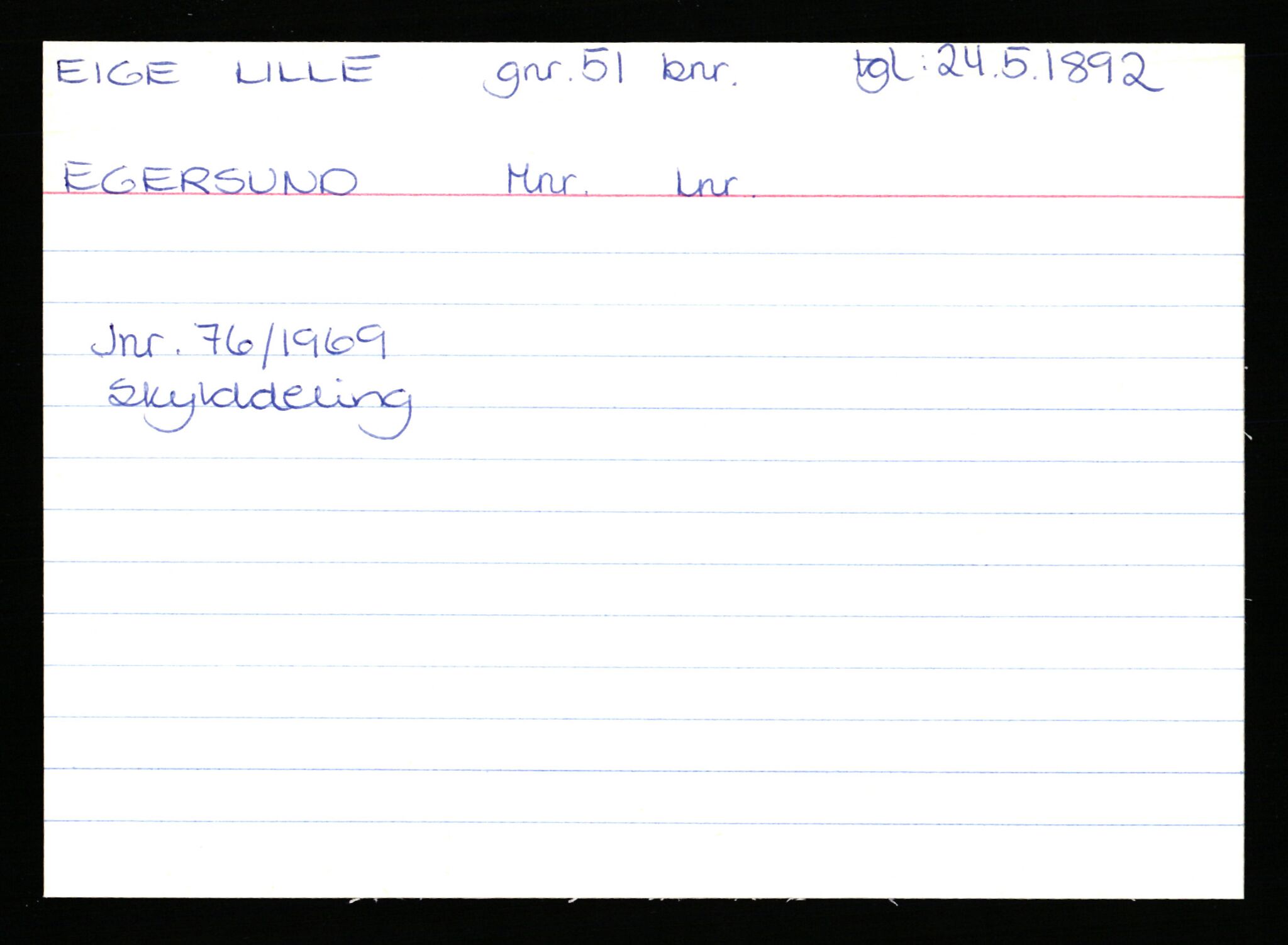 Statsarkivet i Stavanger, AV/SAST-A-101971/03/Y/Yk/L0008: Registerkort sortert etter gårdsnavn: Eig - Erlien, 1750-1930, p. 52