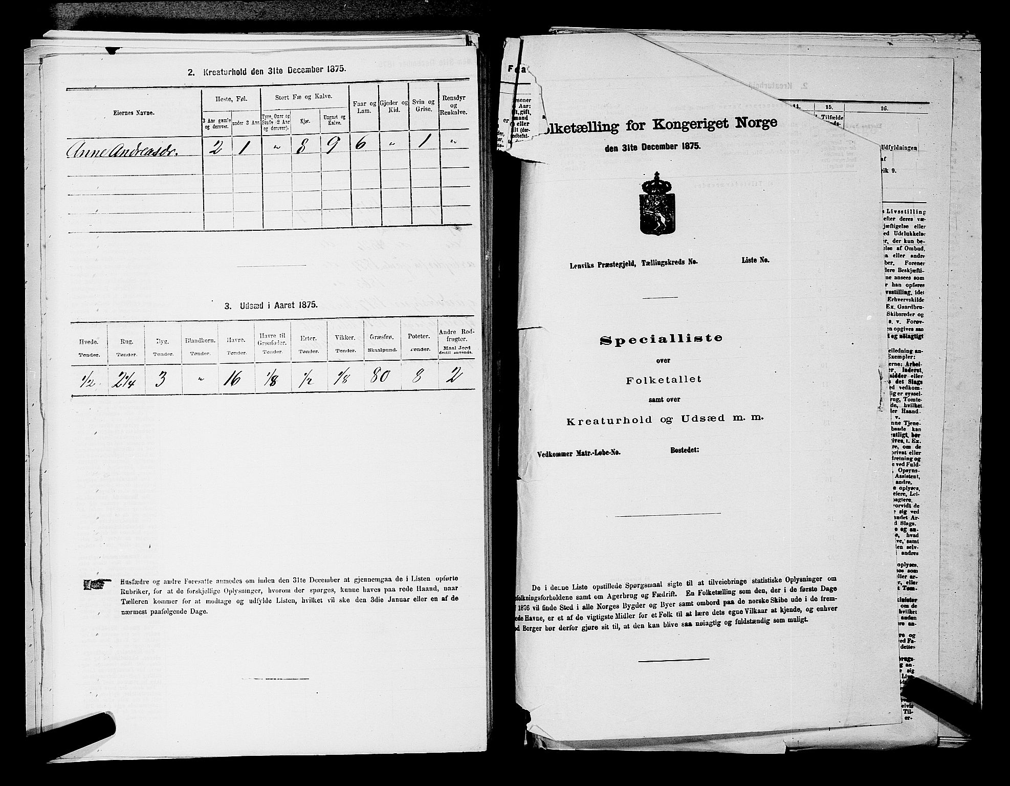 RA, 1875 census for 0123P Spydeberg, 1875, p. 253