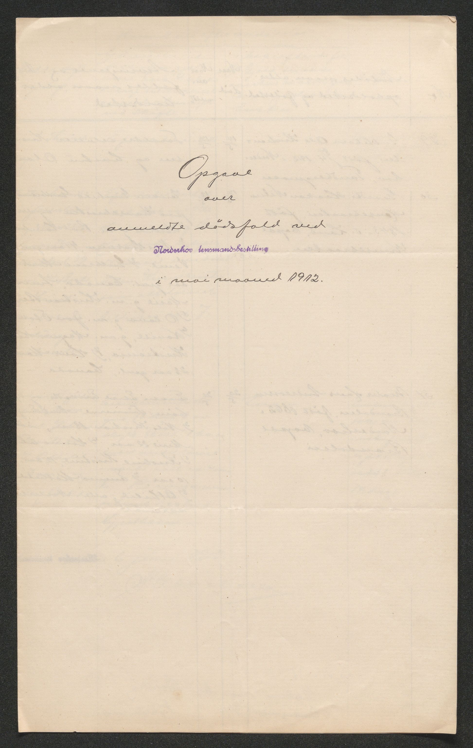 Ringerike sorenskriveri, AV/SAKO-A-105/H/Ha/Hab/L0012: Dødsfallslister Norderhov, 1909-1923