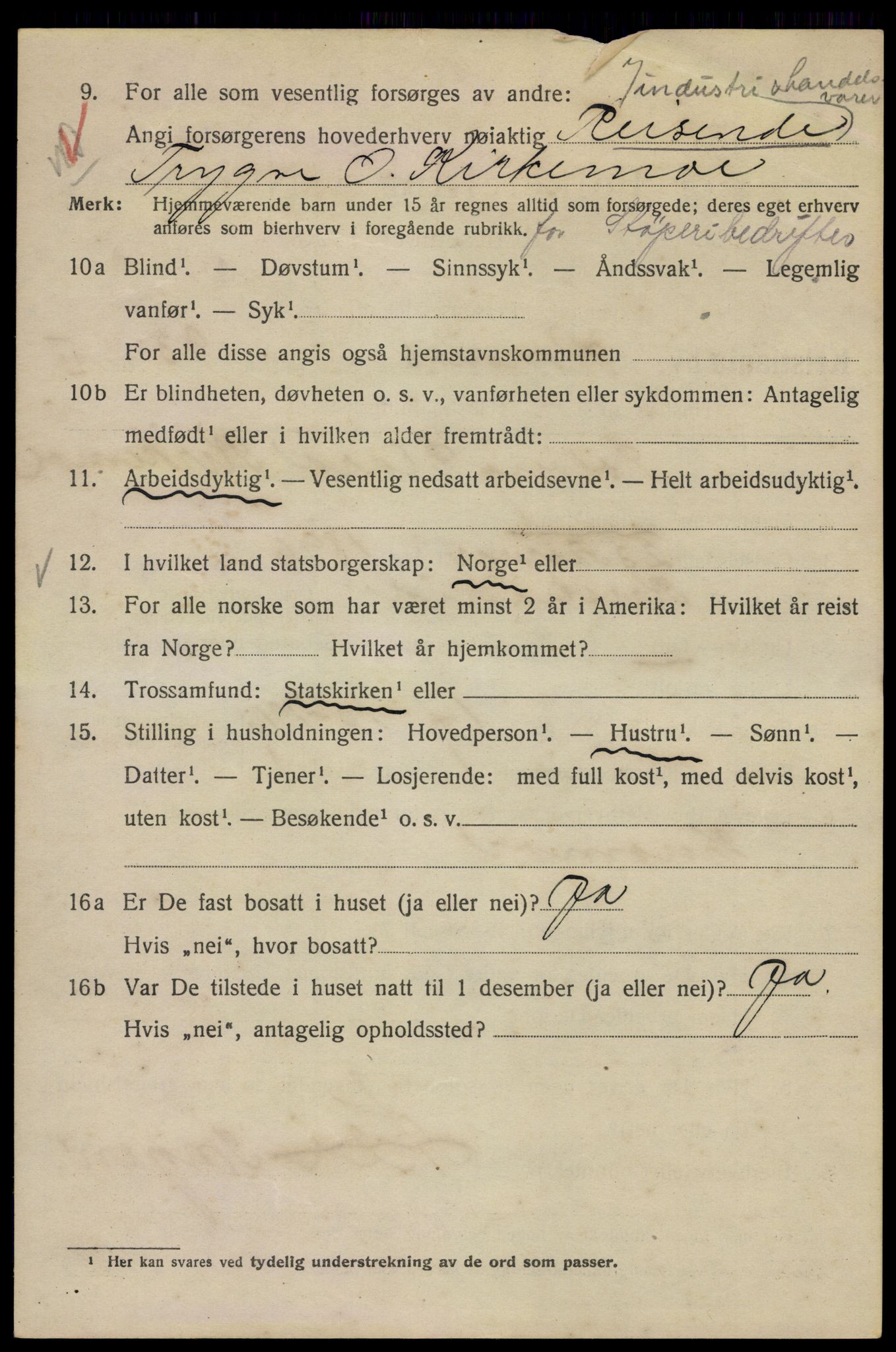 SAO, 1920 census for Kristiania, 1920, p. 349482