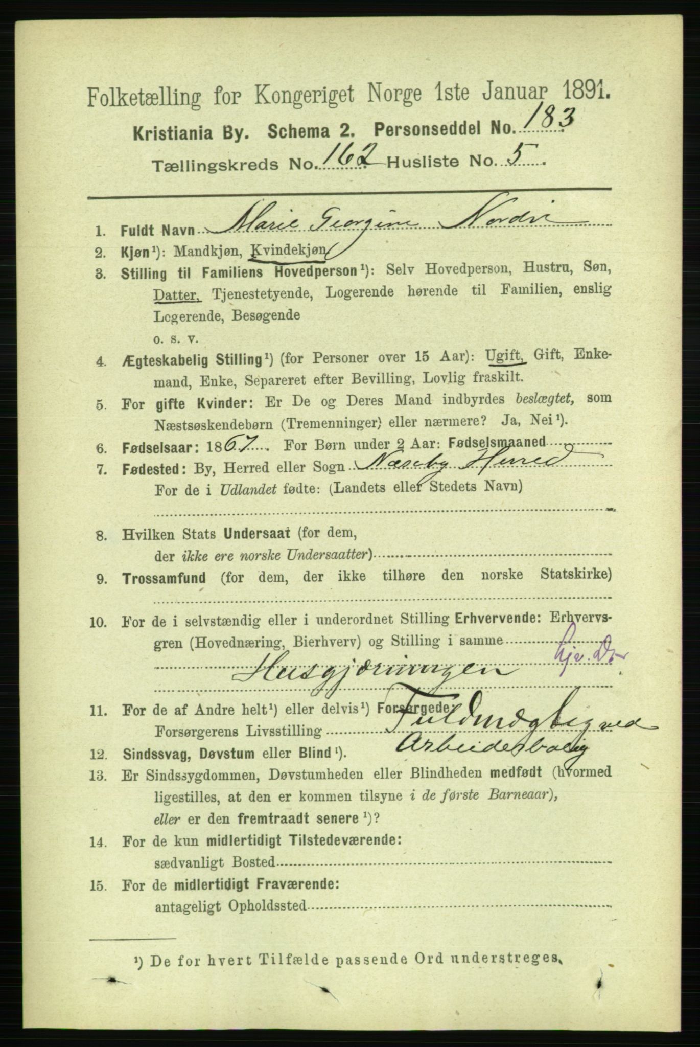 RA, 1891 census for 0301 Kristiania, 1891, p. 92993
