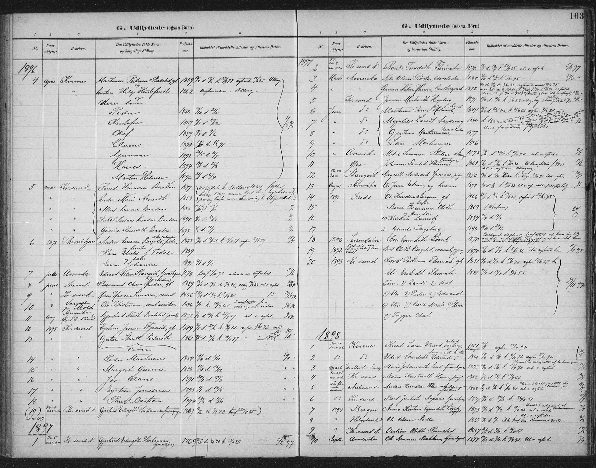 Ministerialprotokoller, klokkerbøker og fødselsregistre - Møre og Romsdal, AV/SAT-A-1454/586/L0988: Parish register (official) no. 586A14, 1893-1905, p. 163