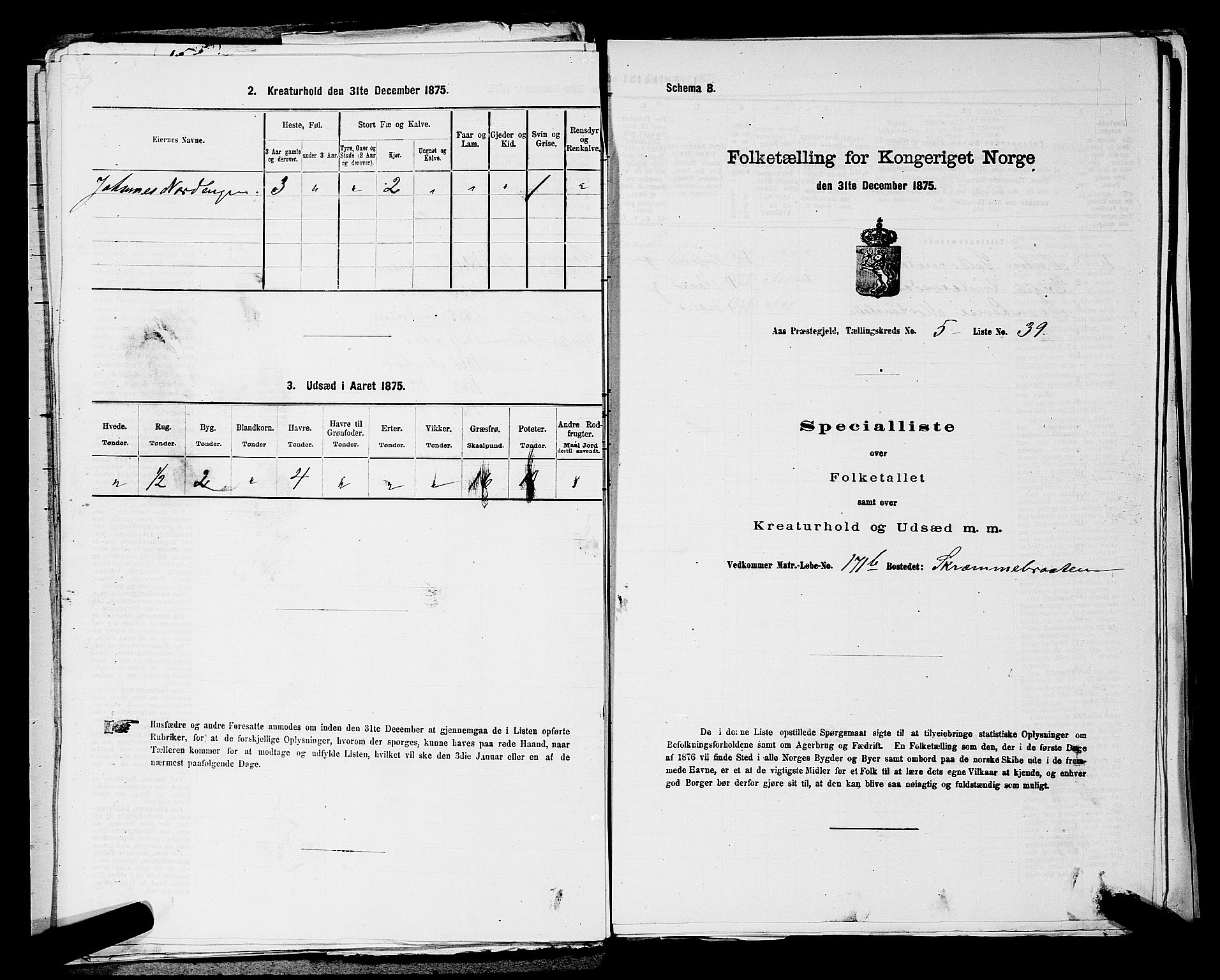 RA, 1875 census for 0214P Ås, 1875, p. 646