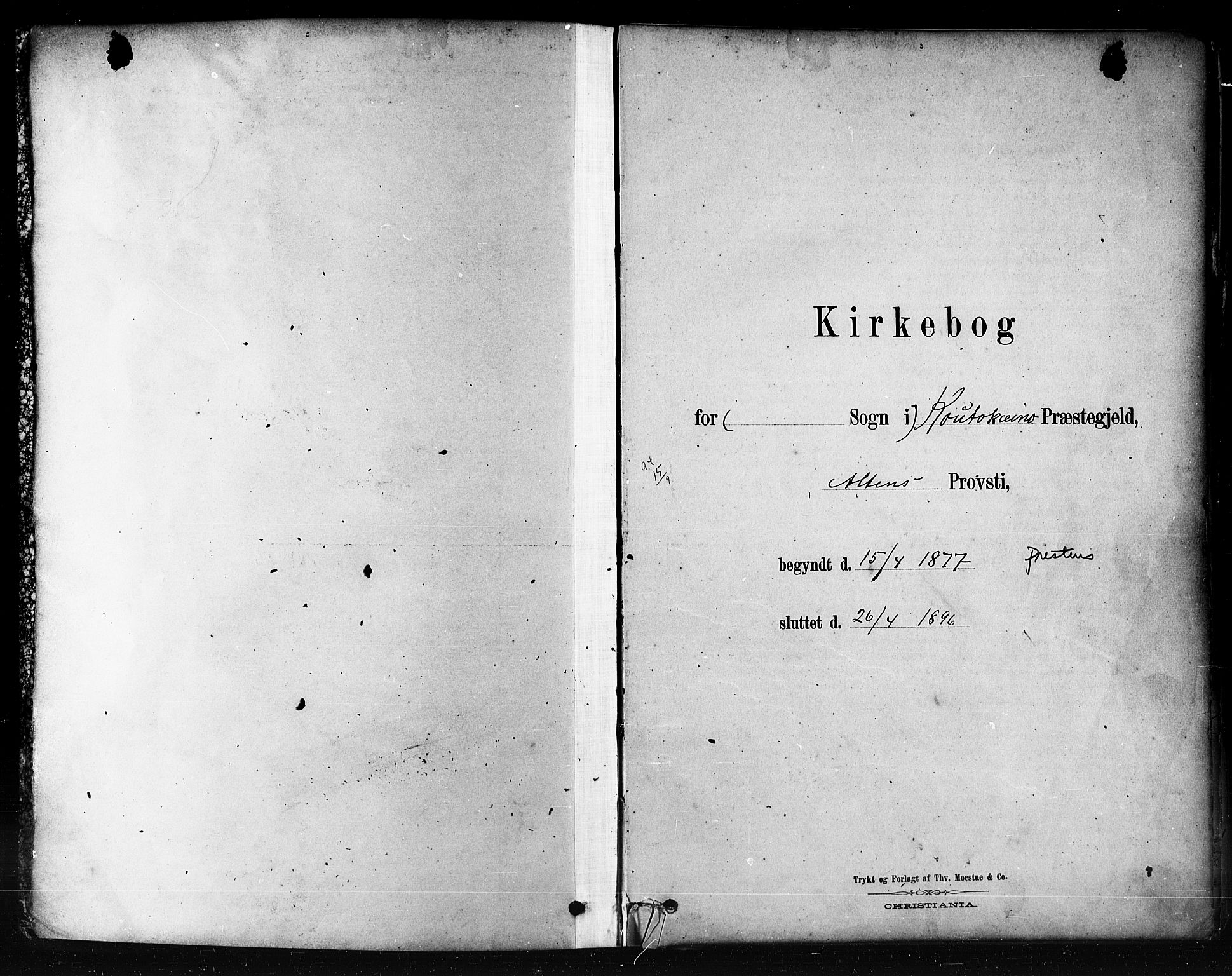 Kautokeino sokneprestembete, SATØ/S-1340/H/Ha/L0004.kirke: Parish register (official) no. 4, 1877-1896