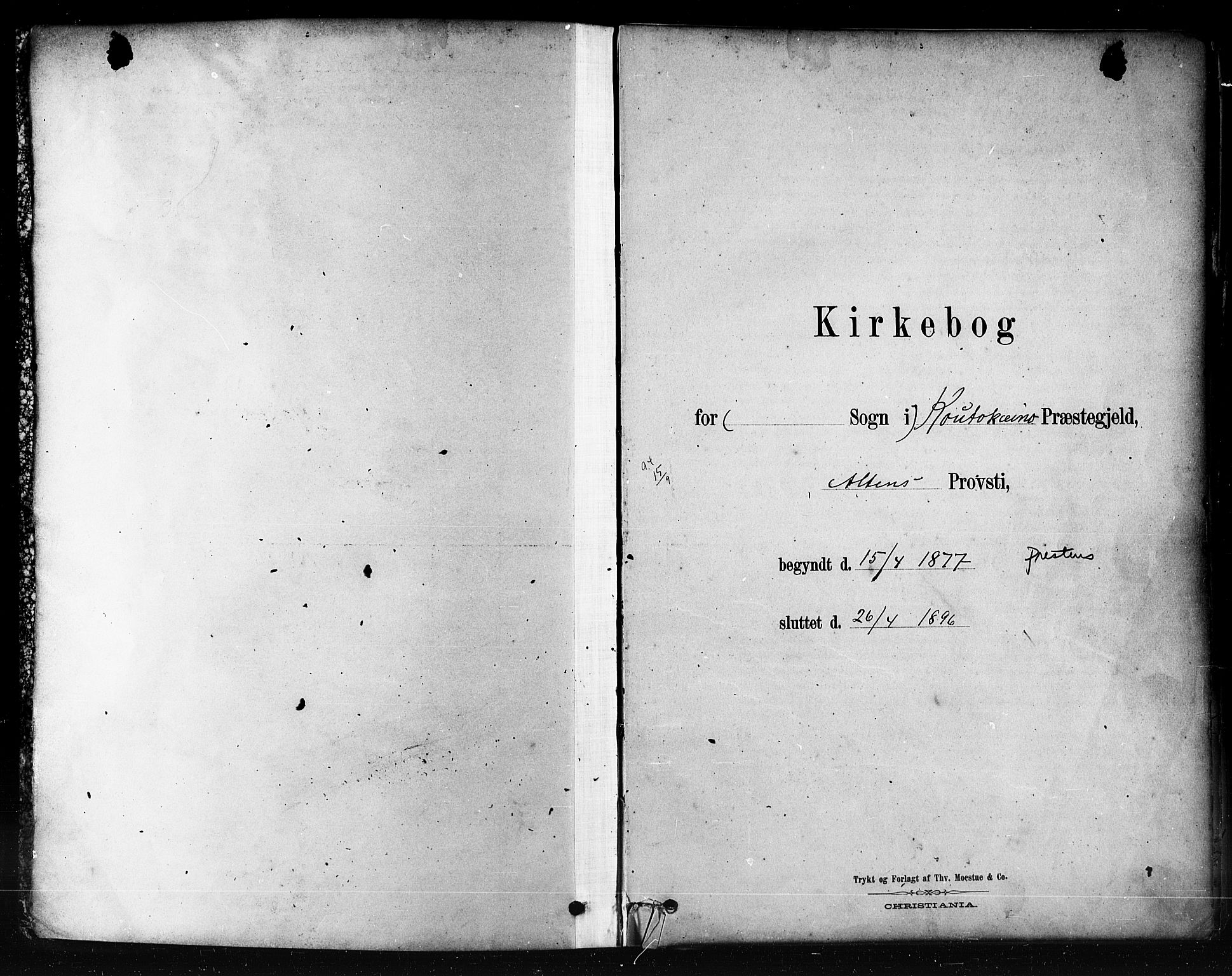 Kautokeino sokneprestembete, AV/SATØ-S-1340/H/Ha/L0004.kirke: Parish register (official) no. 4, 1877-1896