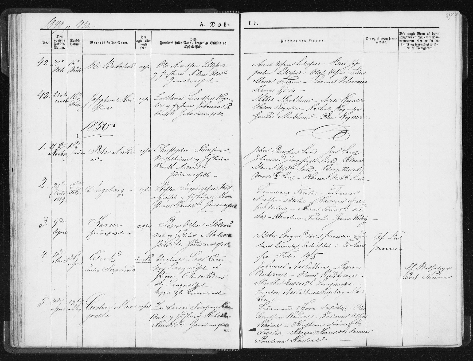 Ministerialprotokoller, klokkerbøker og fødselsregistre - Nord-Trøndelag, SAT/A-1458/744/L0418: Parish register (official) no. 744A02, 1843-1866, p. 37