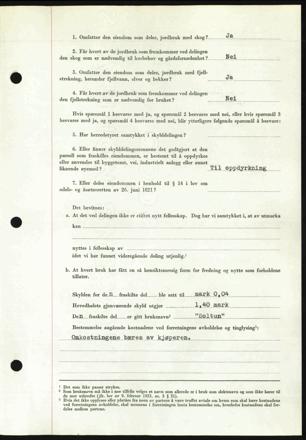 Romsdal sorenskriveri, AV/SAT-A-4149/1/2/2C: Mortgage book no. A30, 1949-1949, Diary no: : 1728/1949