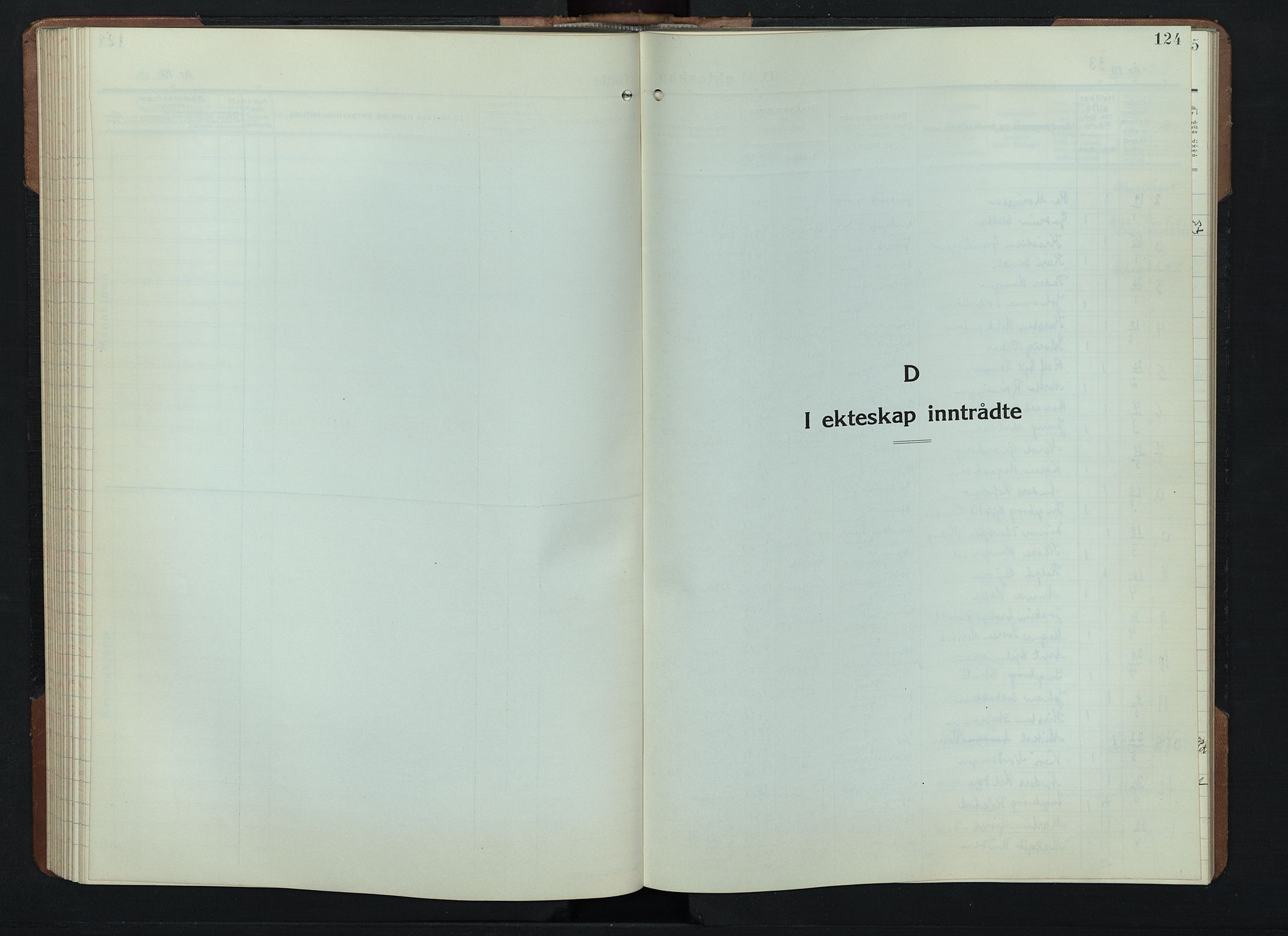 Gran prestekontor, SAH/PREST-112/H/Ha/Hab/L0009: Parish register (copy) no. 9, 1933-1950, p. 124