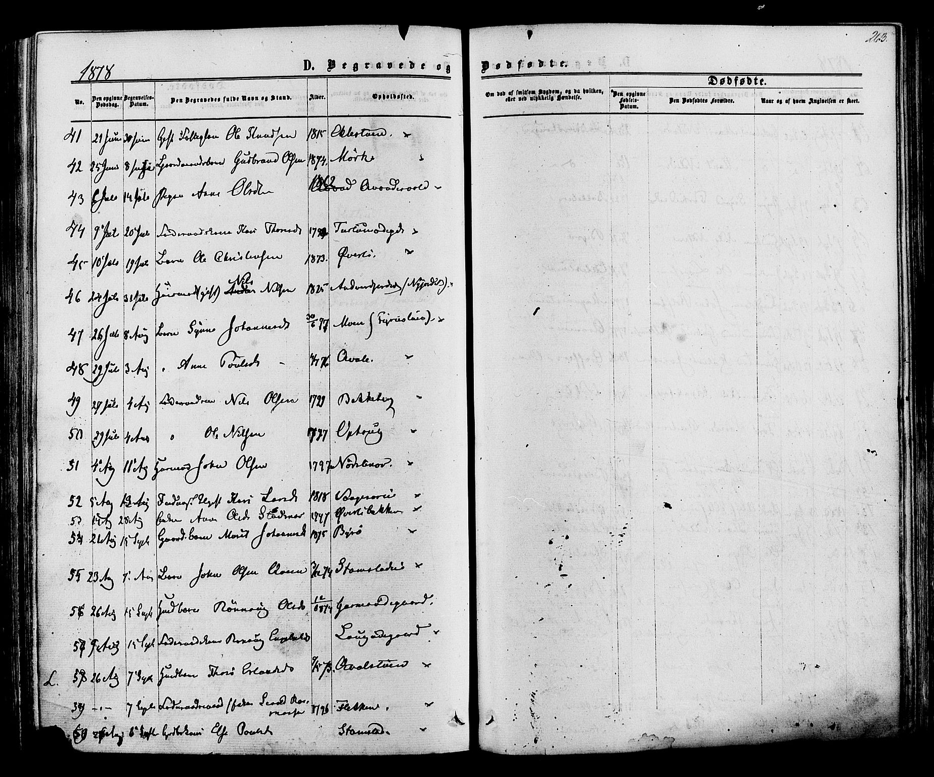 Lom prestekontor, AV/SAH-PREST-070/K/L0007: Parish register (official) no. 7, 1863-1884, p. 263