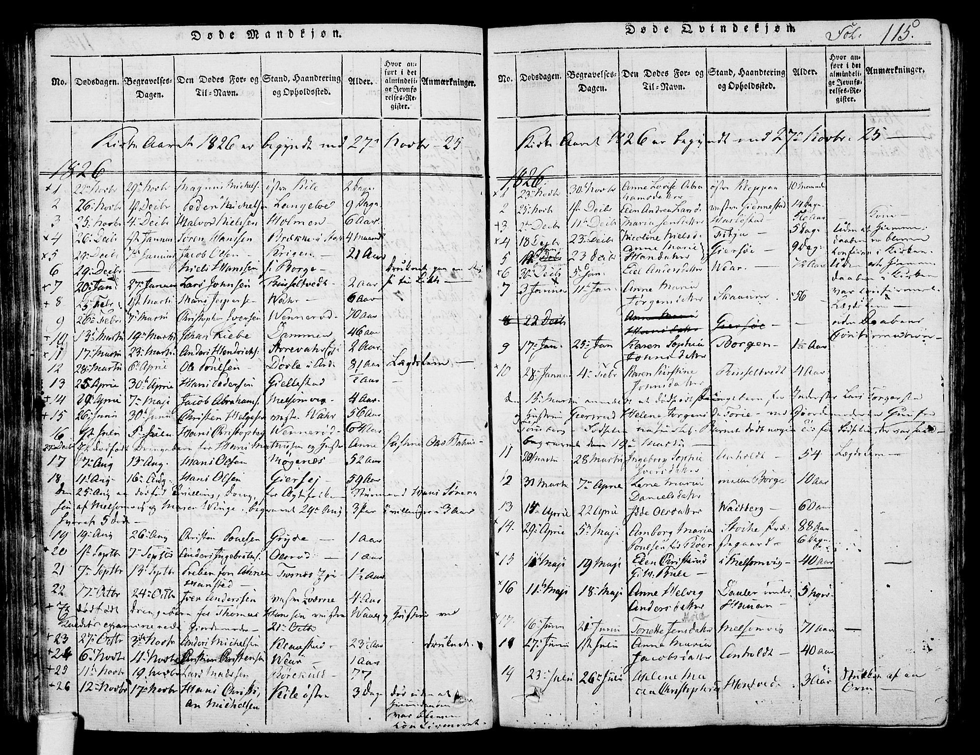 Stokke kirkebøker, SAKO/A-320/F/Fa/L0005: Parish register (official) no. I 5, 1815-1826, p. 115