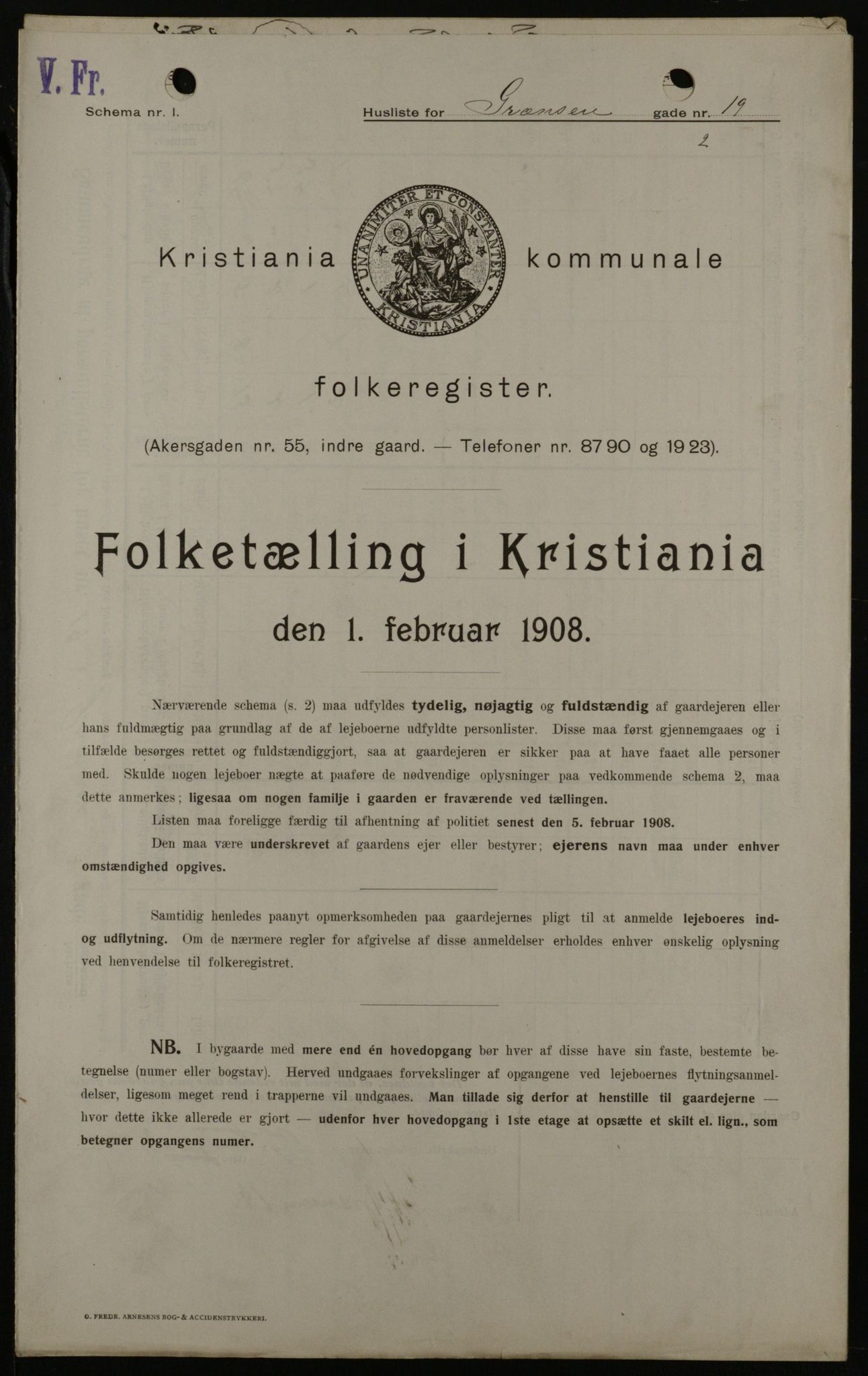 OBA, Municipal Census 1908 for Kristiania, 1908, p. 26882