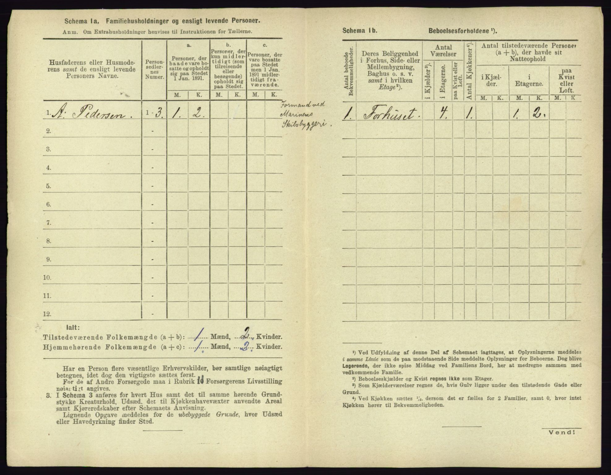 RA, 1891 census for 0703 Horten, 1891, p. 400