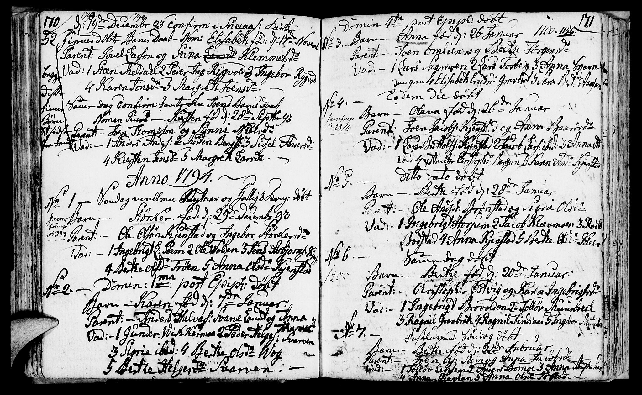 Ministerialprotokoller, klokkerbøker og fødselsregistre - Nord-Trøndelag, AV/SAT-A-1458/749/L0468: Parish register (official) no. 749A02, 1787-1817, p. 170-171