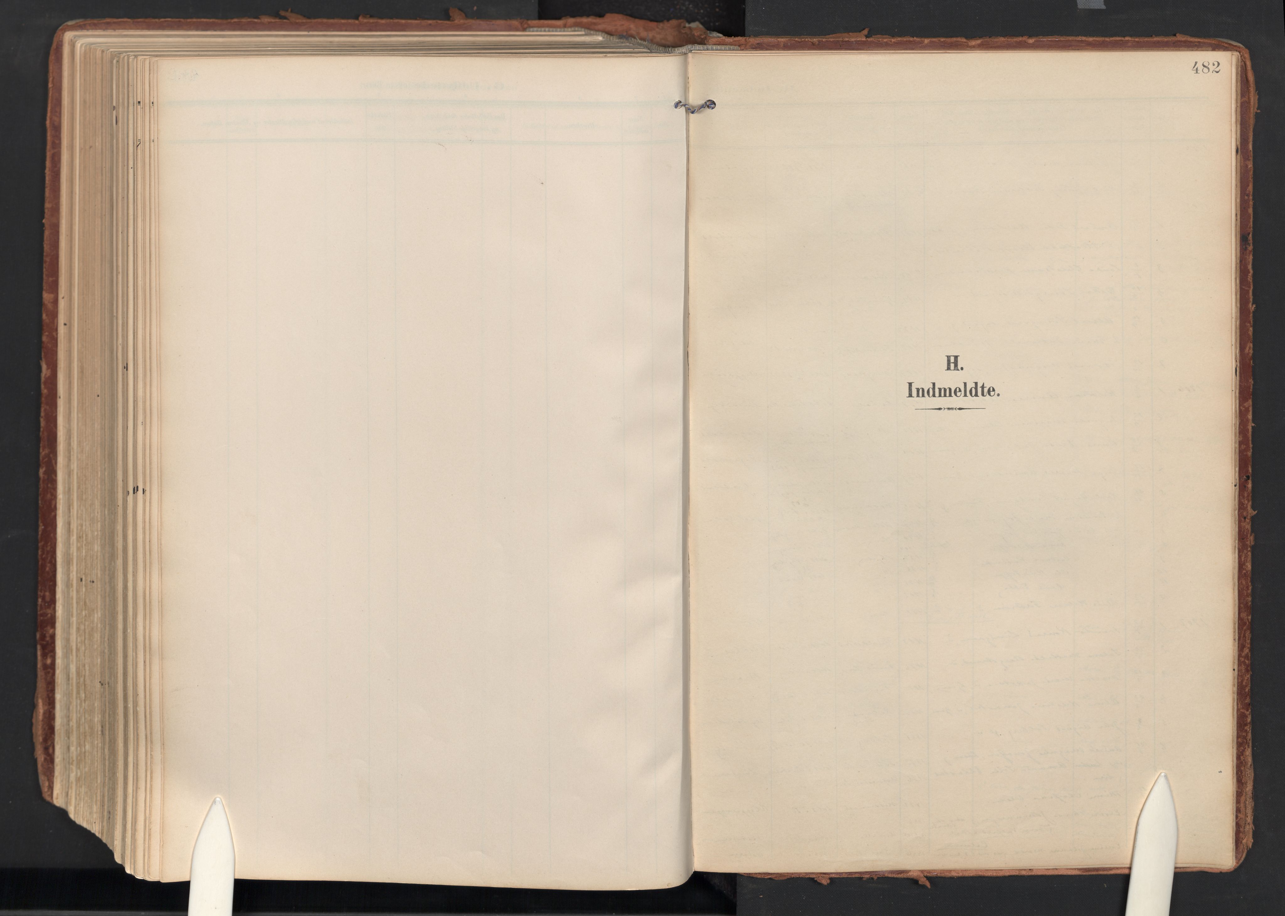 Idd prestekontor Kirkebøker, SAO/A-10911/F/Fc/L0007: Parish register (official) no. III 7, 1904-1925, p. 482