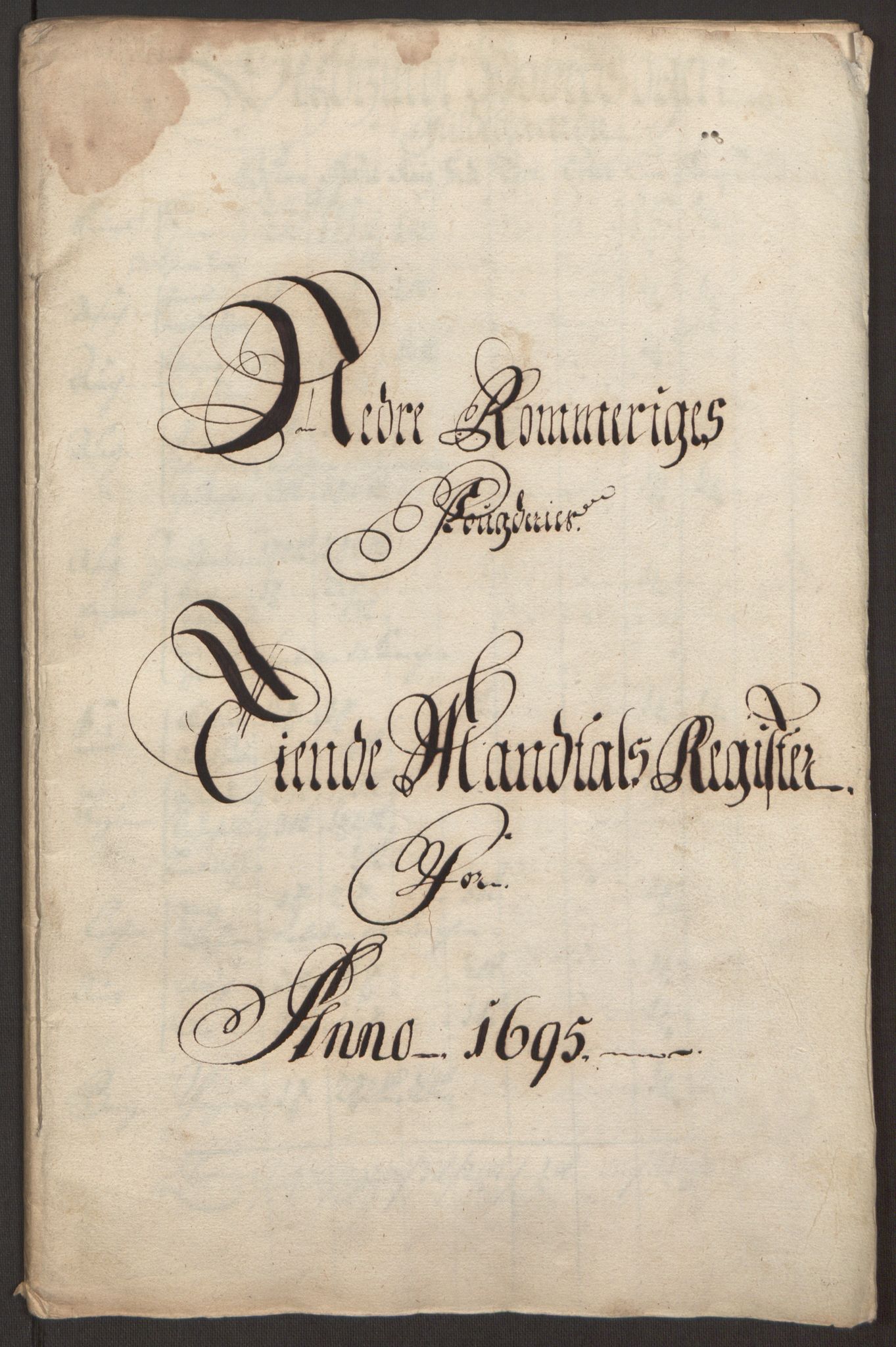 Rentekammeret inntil 1814, Reviderte regnskaper, Fogderegnskap, AV/RA-EA-4092/R11/L0579: Fogderegnskap Nedre Romerike, 1694-1695, p. 249