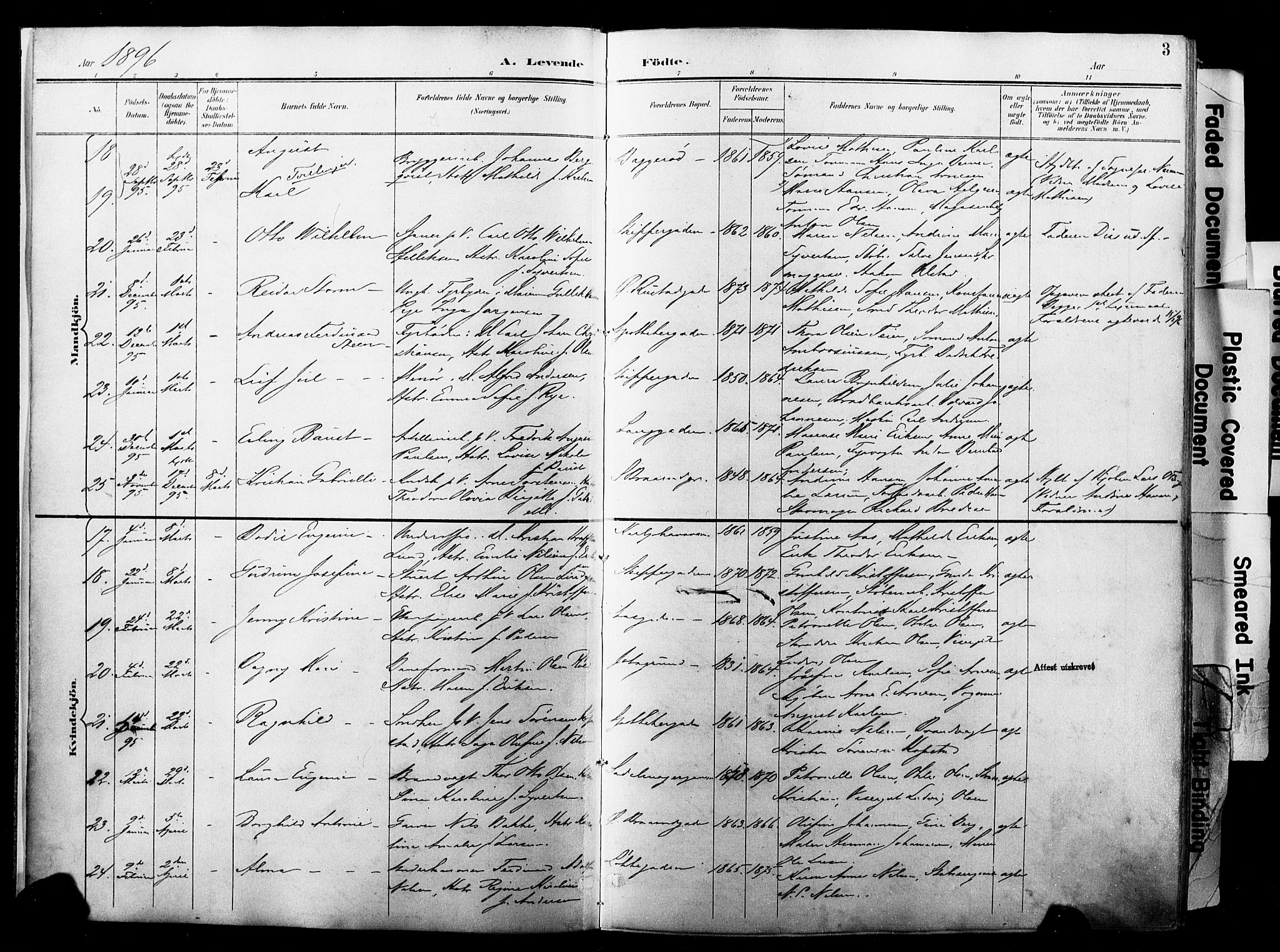 Horten kirkebøker, AV/SAKO-A-348/F/Fa/L0005: Parish register (official) no. 5, 1896-1904, p. 3