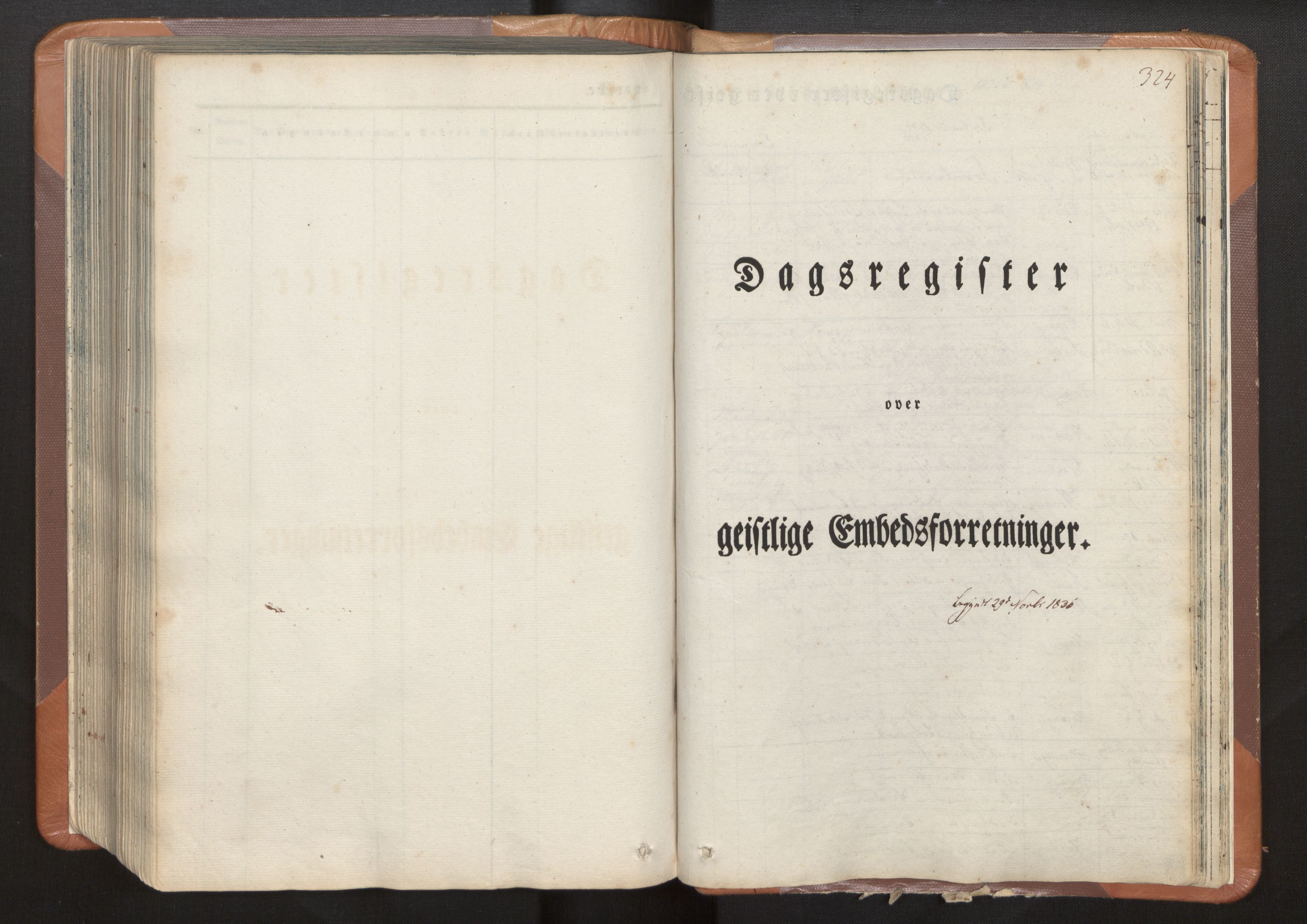 Hosanger sokneprestembete, SAB/A-75801/H/Haa: Parish register (official) no. A 7, 1835-1848, p. 324