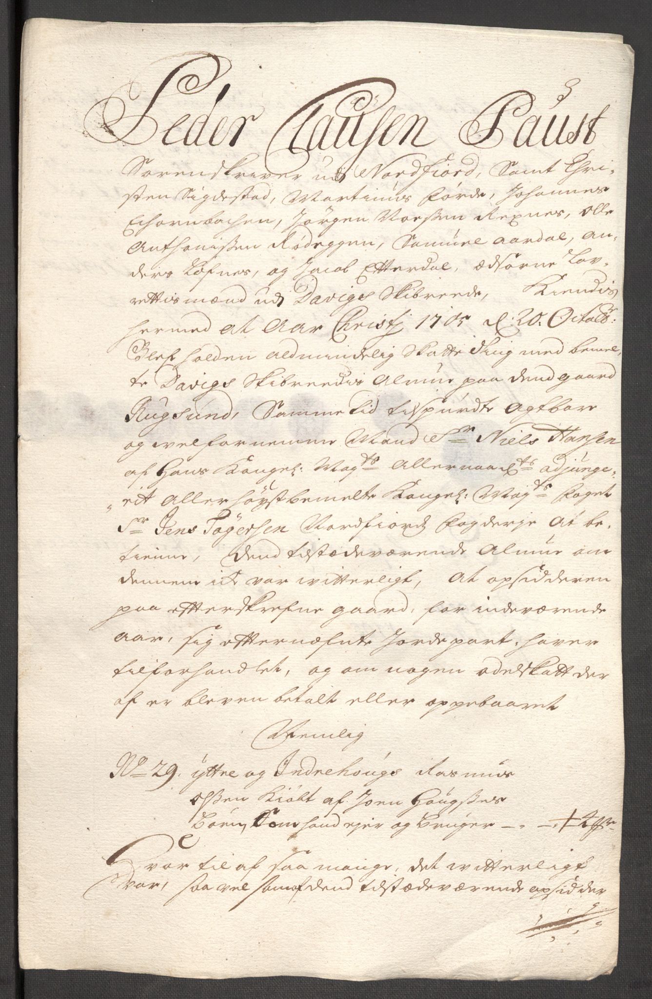 Rentekammeret inntil 1814, Reviderte regnskaper, Fogderegnskap, RA/EA-4092/R53/L3429: Fogderegnskap Sunn- og Nordfjord, 1705, p. 151