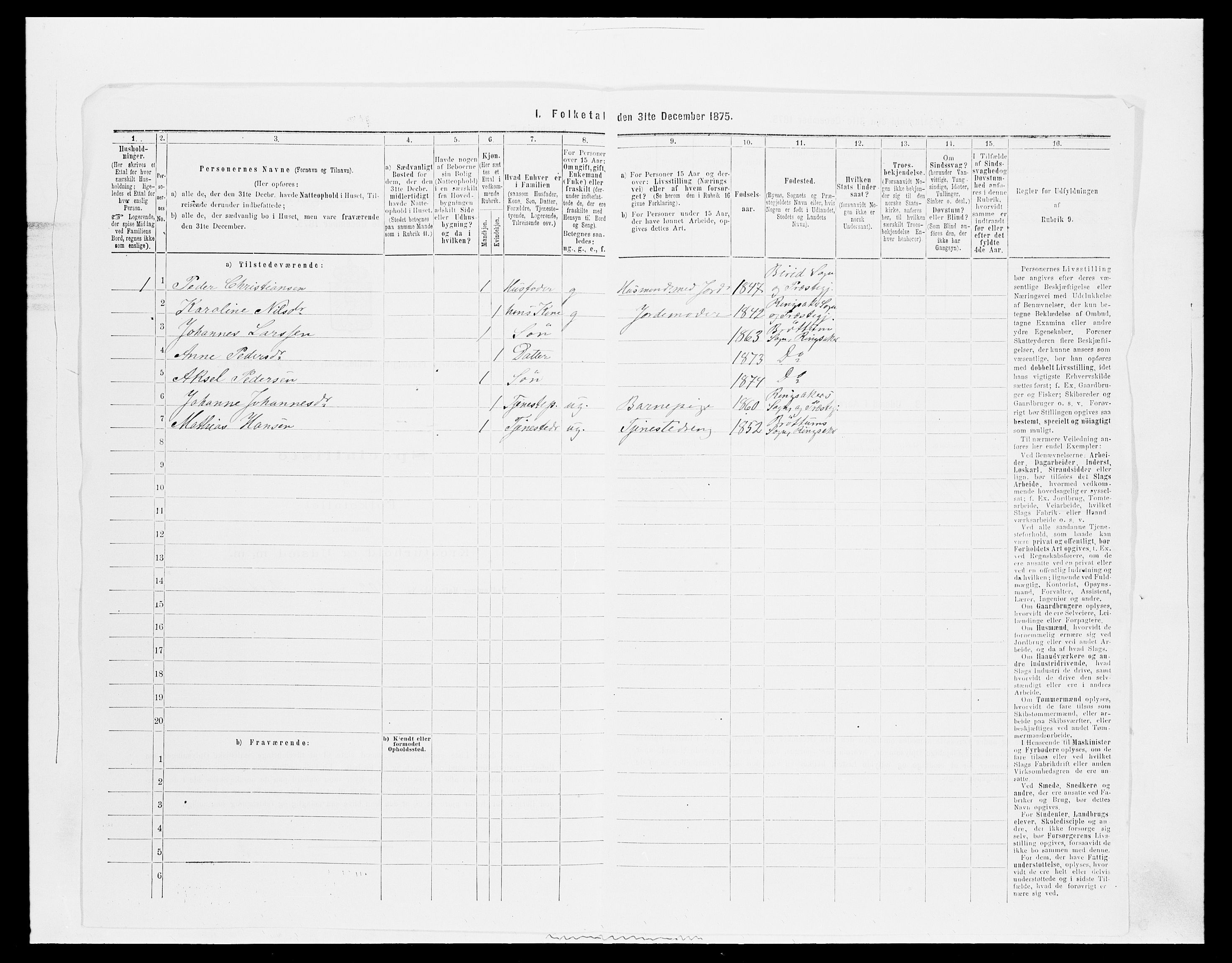 SAH, 1875 census for 0412P Ringsaker, 1875, p. 3236