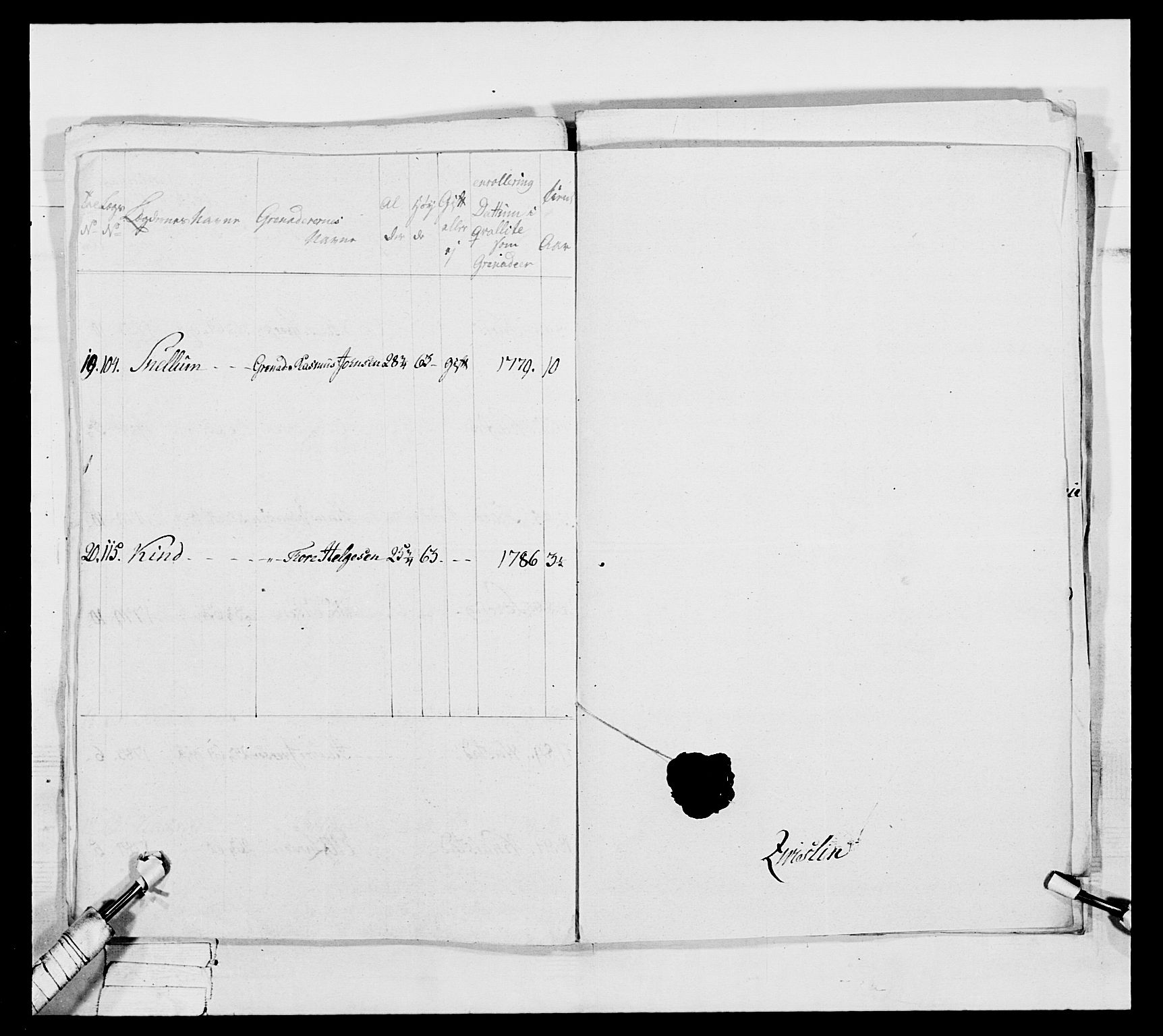 Generalitets- og kommissariatskollegiet, Det kongelige norske kommissariatskollegium, AV/RA-EA-5420/E/Eh/L0039: 1. Akershusiske nasjonale infanteriregiment, 1789, p. 607