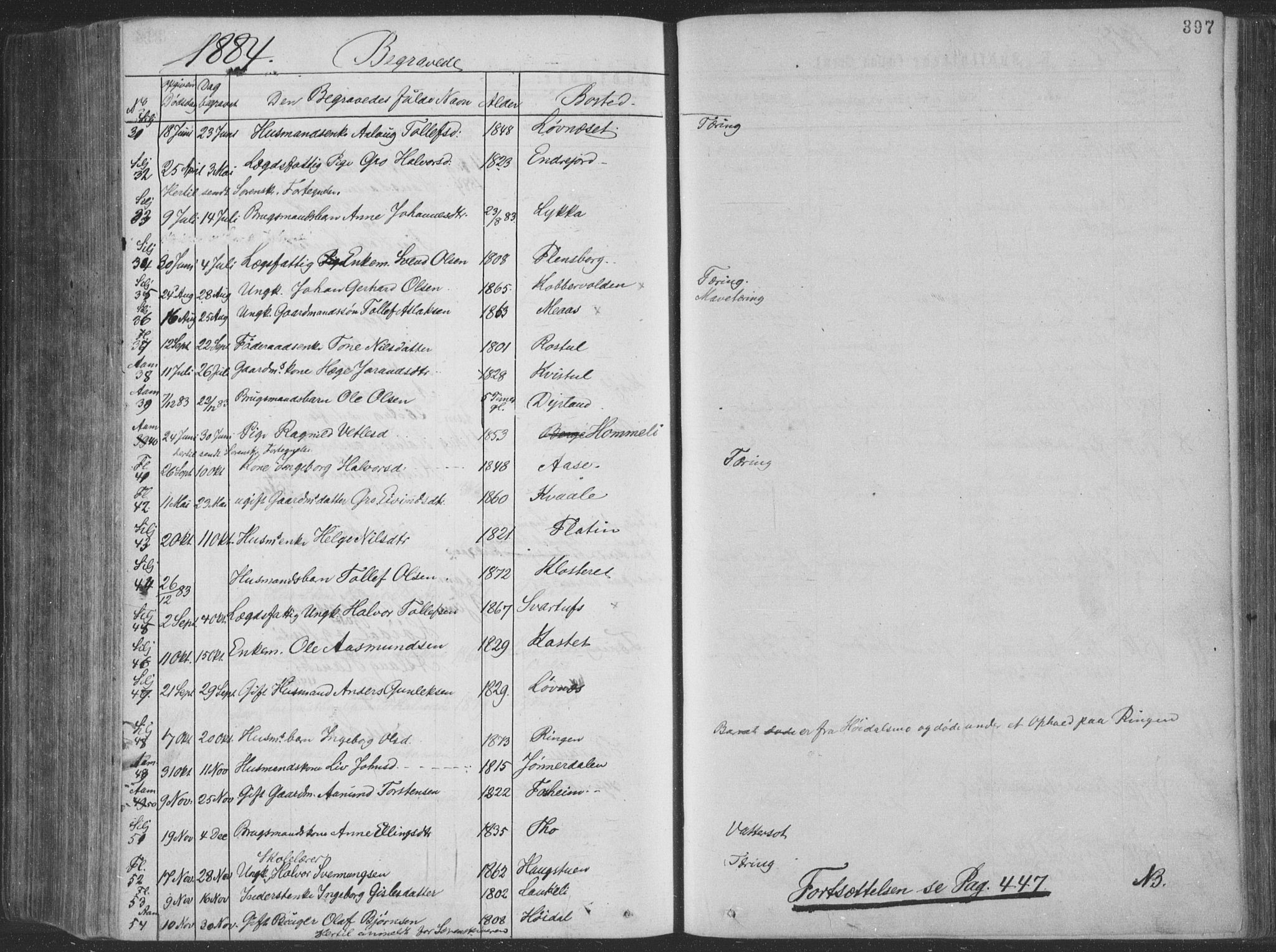 Seljord kirkebøker, SAKO/A-20/F/Fa/L0014: Parish register (official) no. I 14, 1877-1886, p. 397