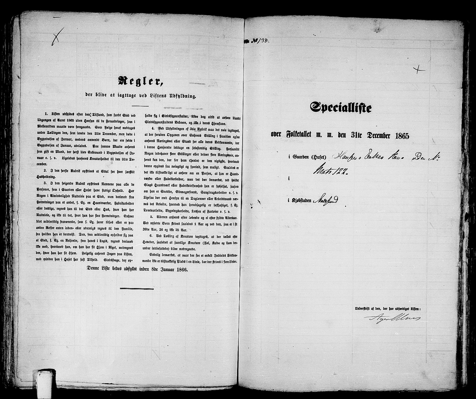 RA, 1865 census for Ålesund, 1865, p. 291