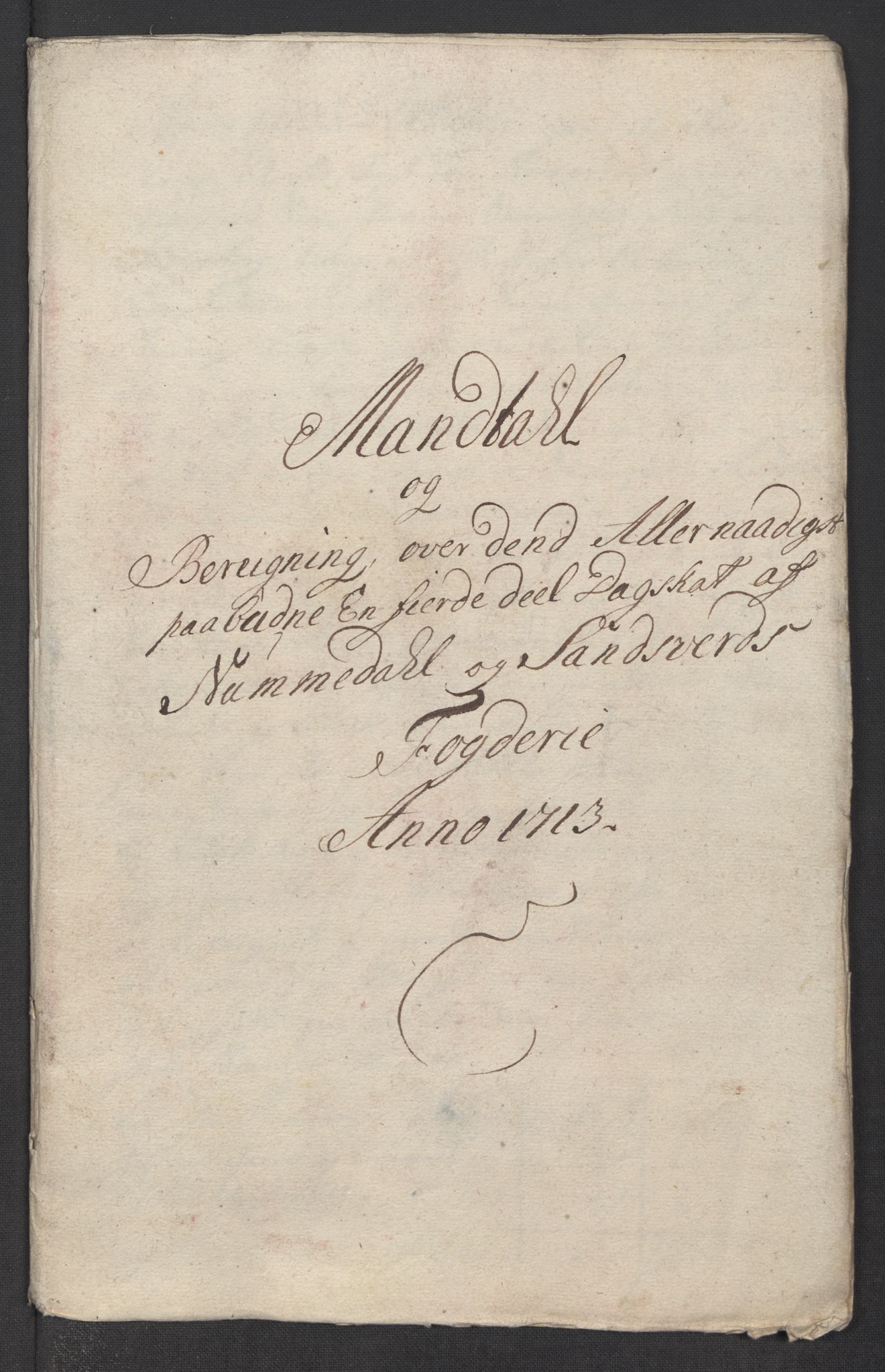 Rentekammeret inntil 1814, Reviderte regnskaper, Fogderegnskap, AV/RA-EA-4092/R24/L1588: Fogderegnskap Numedal og Sandsvær, 1713, p. 217