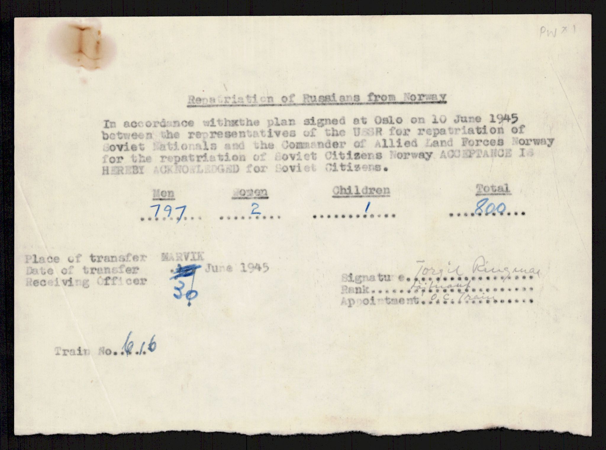 Flyktnings- og fangedirektoratet, Repatrieringskontoret, AV/RA-S-1681/D/Db/L0016: Displaced Persons (DPs) og sivile tyskere, 1945-1948, p. 57