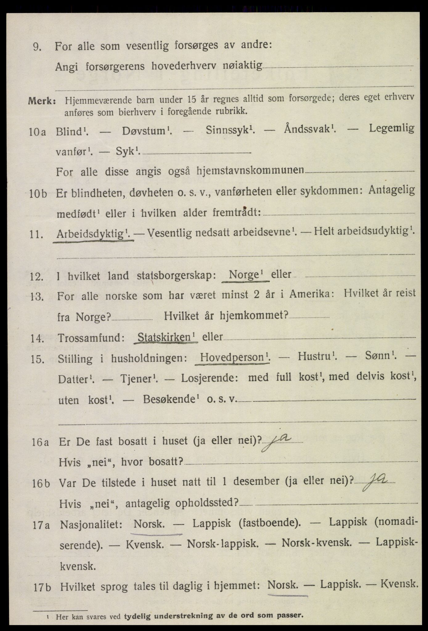 SAT, 1920 census for Inderøy, 1920, p. 4238