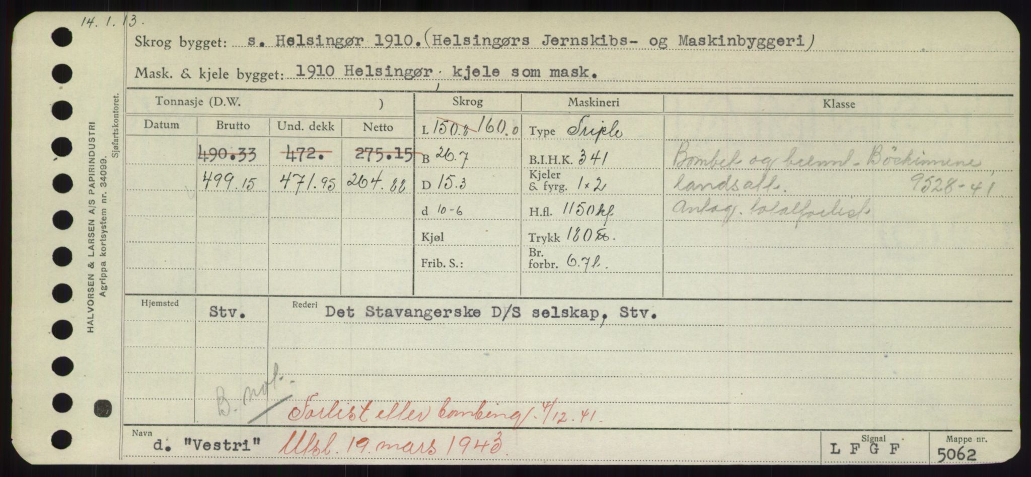 Sjøfartsdirektoratet med forløpere, Skipsmålingen, RA/S-1627/H/Hd/L0040: Fartøy, U-Ve, p. 783